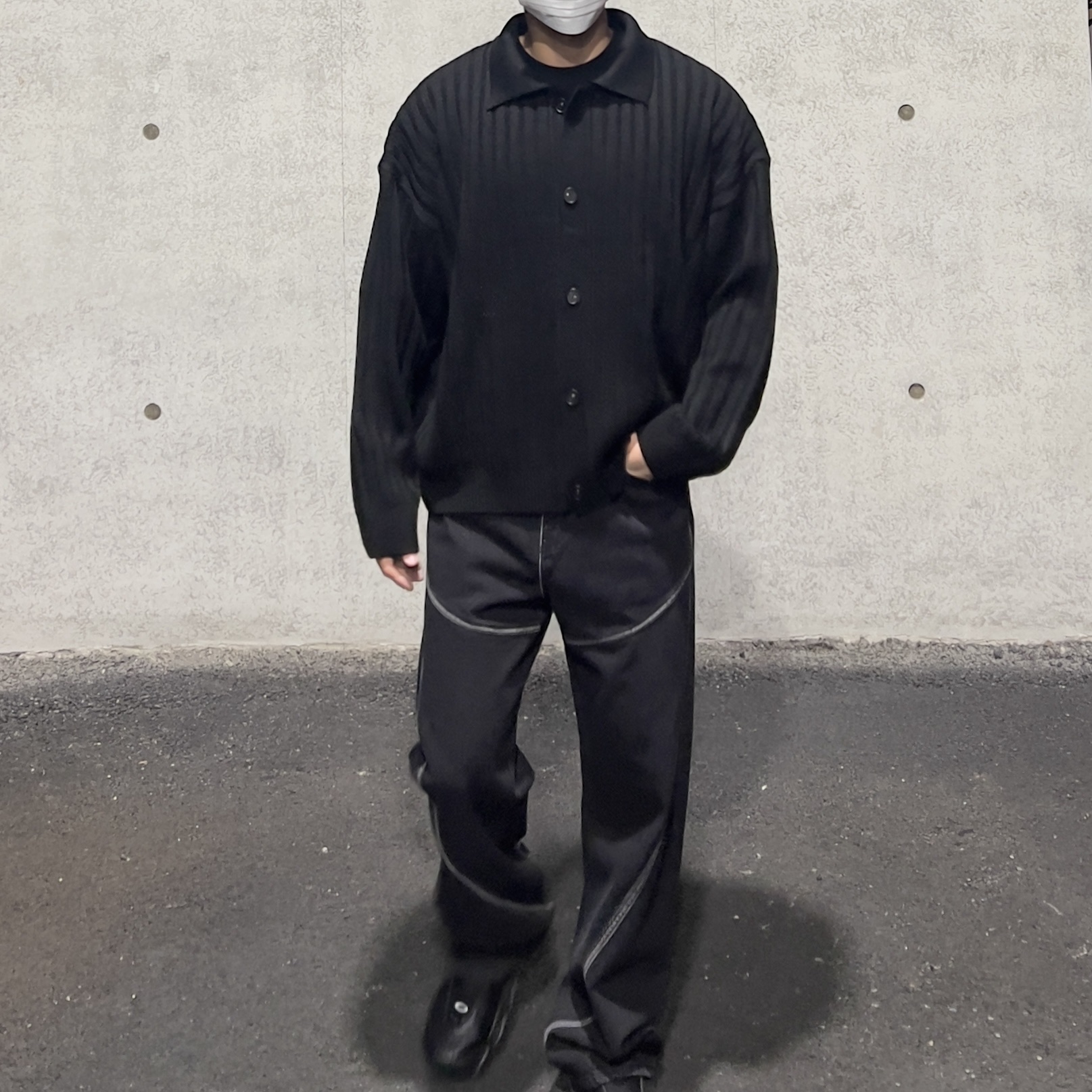 Oakley Factory Team x Brain Dead Flesh Black Ostrich 착용 스타일 - 1