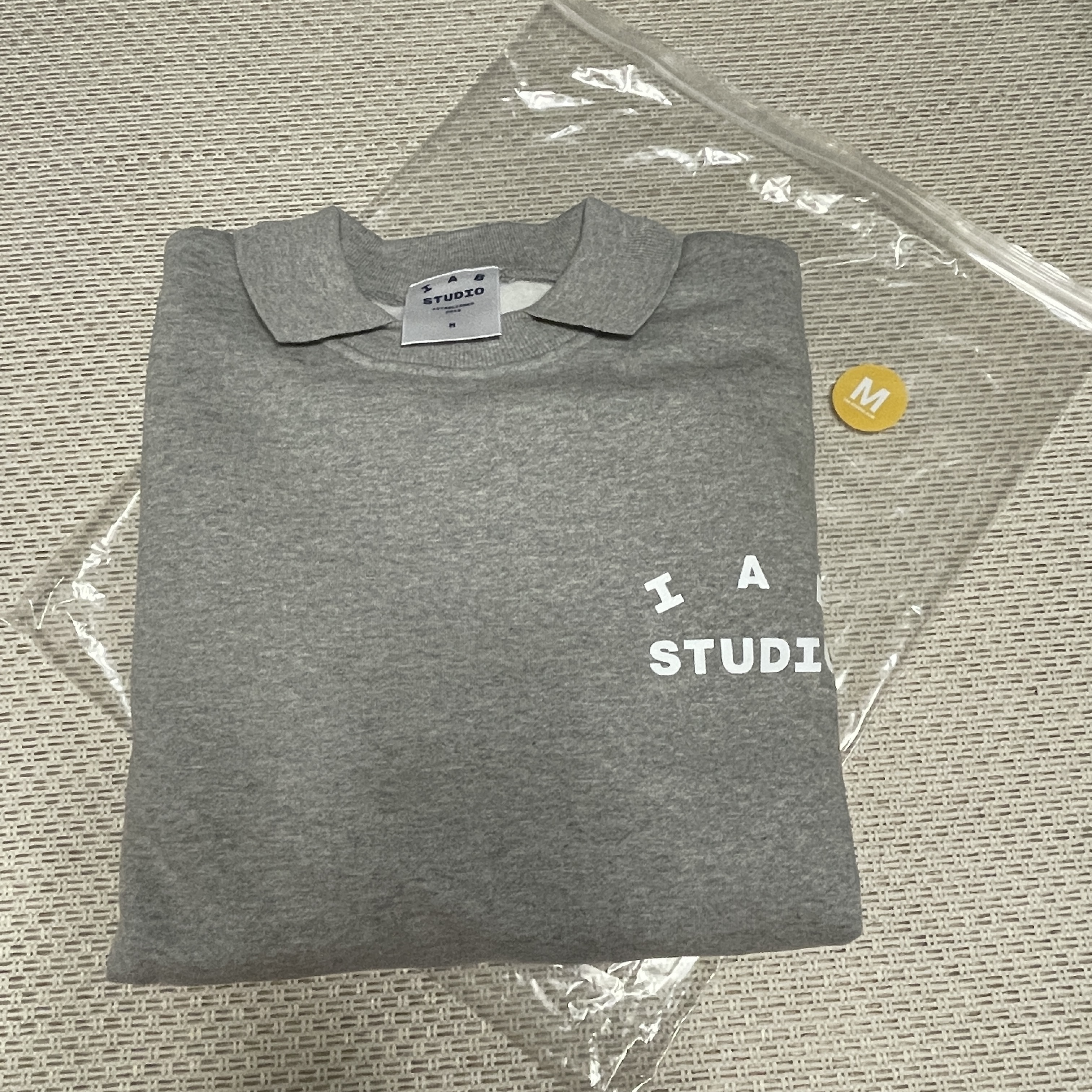 IAB Studio Rugby Sweatshirt Gray - 23FW 착용 스타일