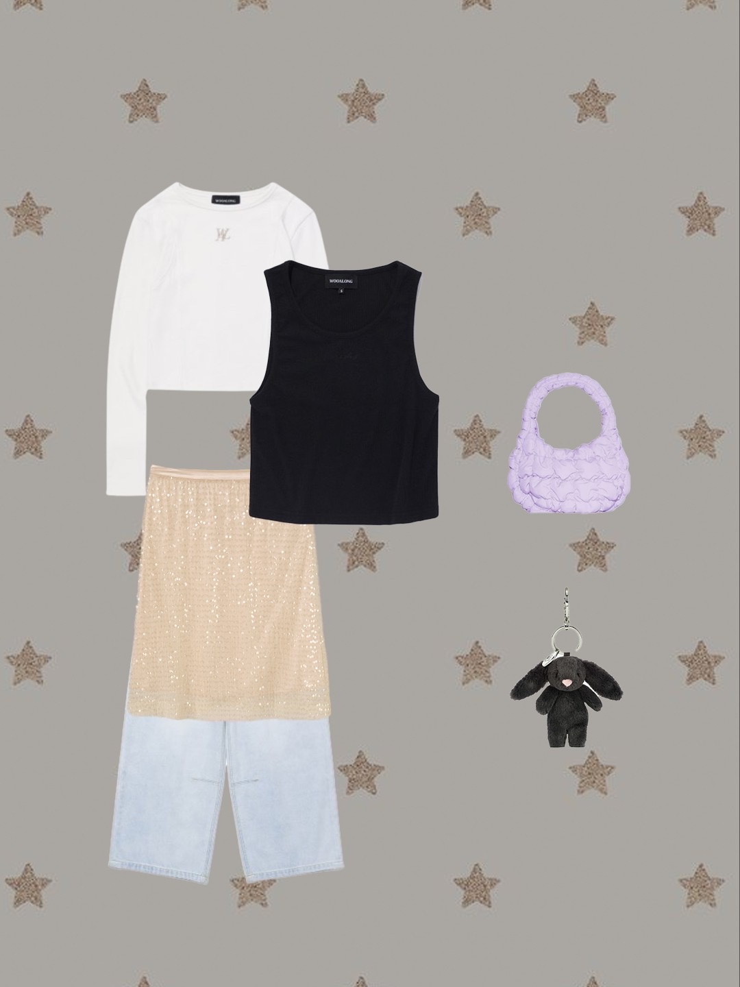 Stussy Metal Dice Keychain Silver, Supreme Small Box Ribbed Sweater Tan - 23FW 착용 스타일 - 3