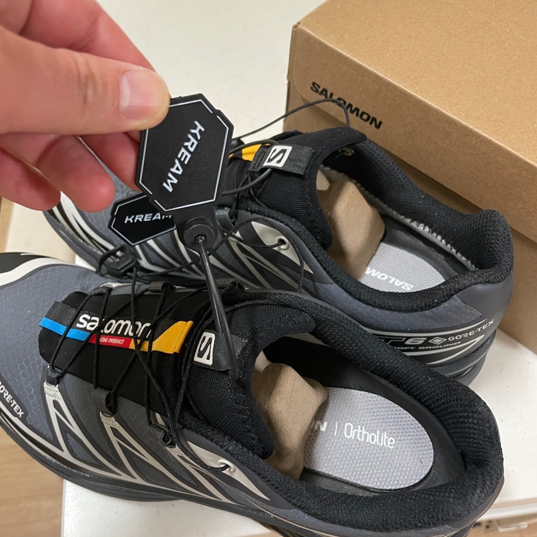 Salomon XT-6 Gore-Tex Black Ebony 착용 스타일 - 1
