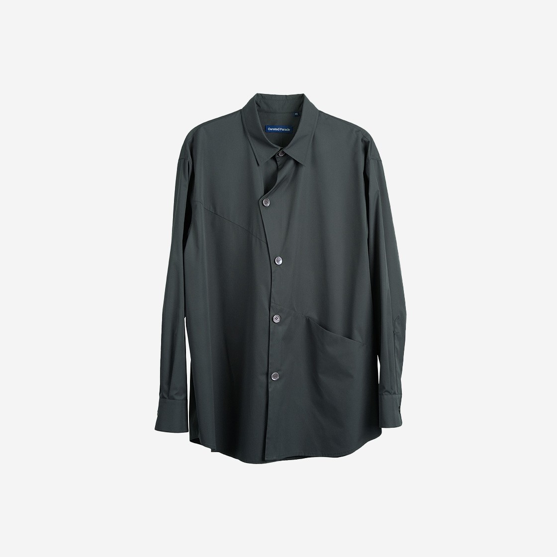 Curated Parade Island Long Sleeve Shirts Dark Grey 상세 이미지 1