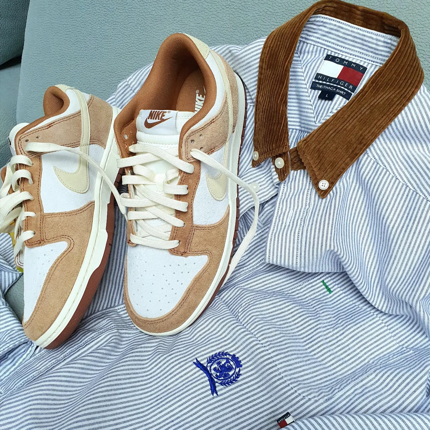 Nike Dunk Low Pro Premium Medium Curry 착용 스타일