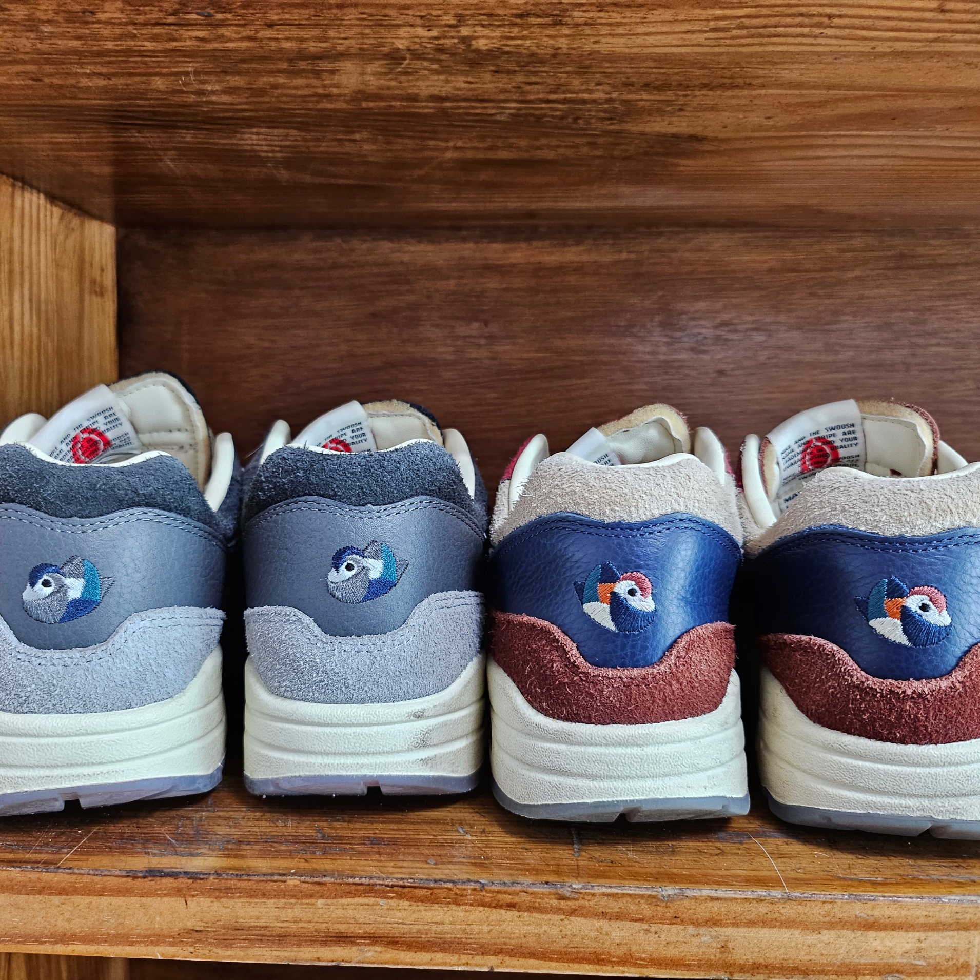Nike x Kasina Air Max 1 SP Won-Ang Particle Grey, Nike x Kasina Air Max 1 SP Won-Ang Orange (With Special Gift) 착용 스타일