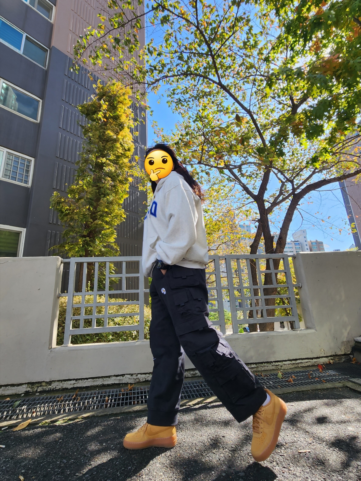 Nike x Peaceminusone Wide Pants Black (DR0096-010) 착용 스타일