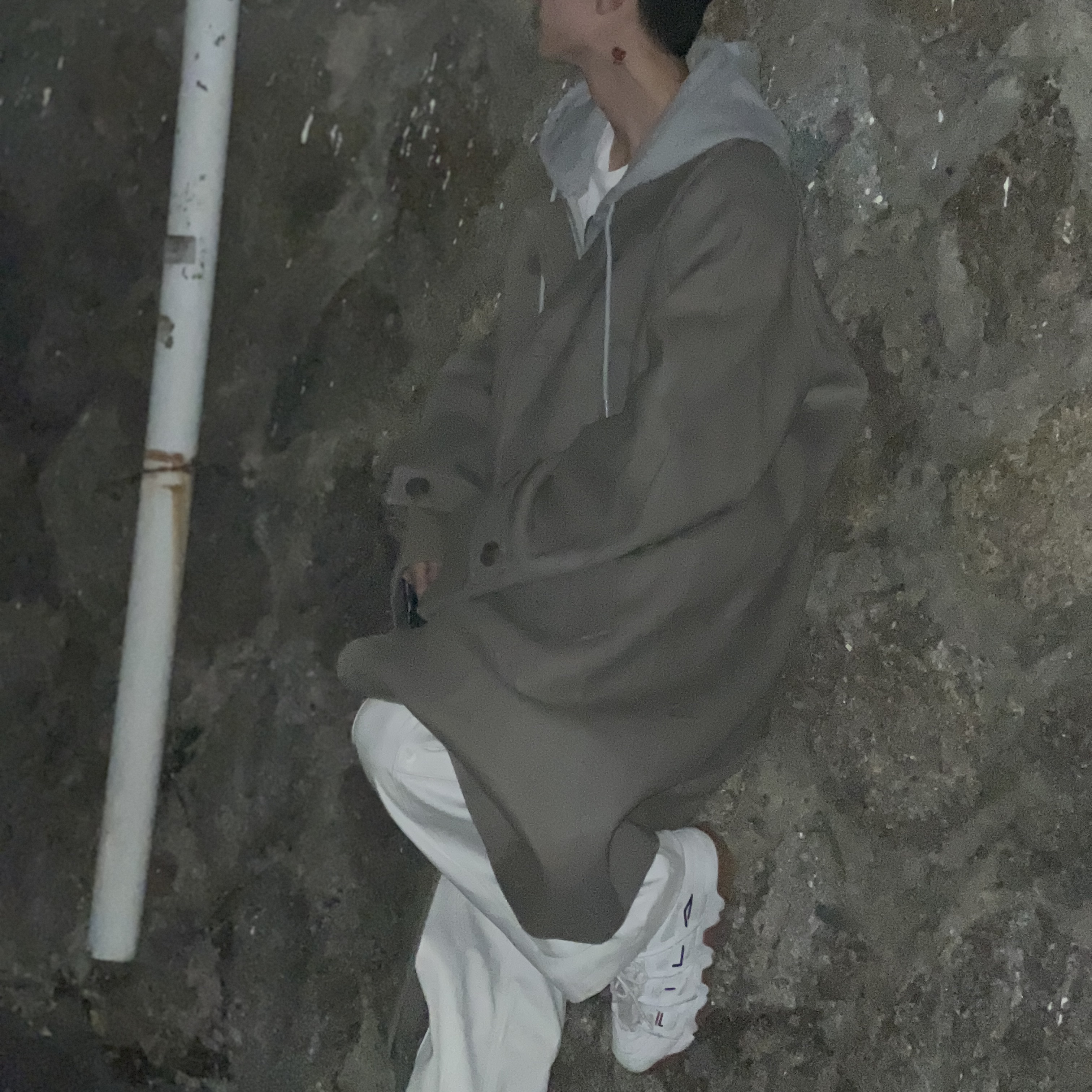 Undermycar Majanne Multi Button Oversized Wool Coat Kelp - 22FW 착용 스타일