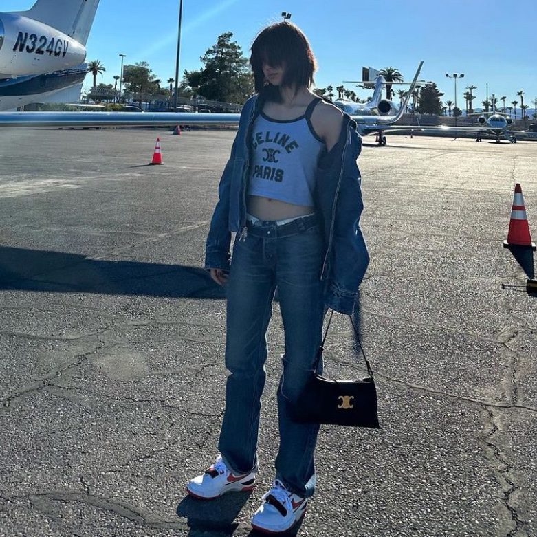 Nike x Billie Eilish Air Alpha Force 88 Fire Red and White 착용 스타일