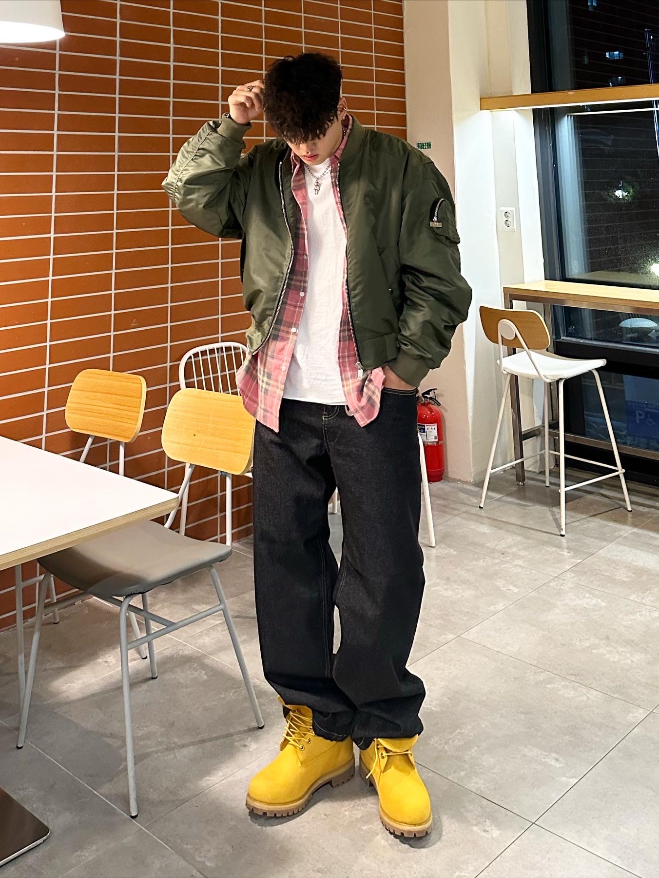 Timberland Premium 6 inch Waterproof Boot Wheat Nubuck - Wide 착용 스타일 - 3