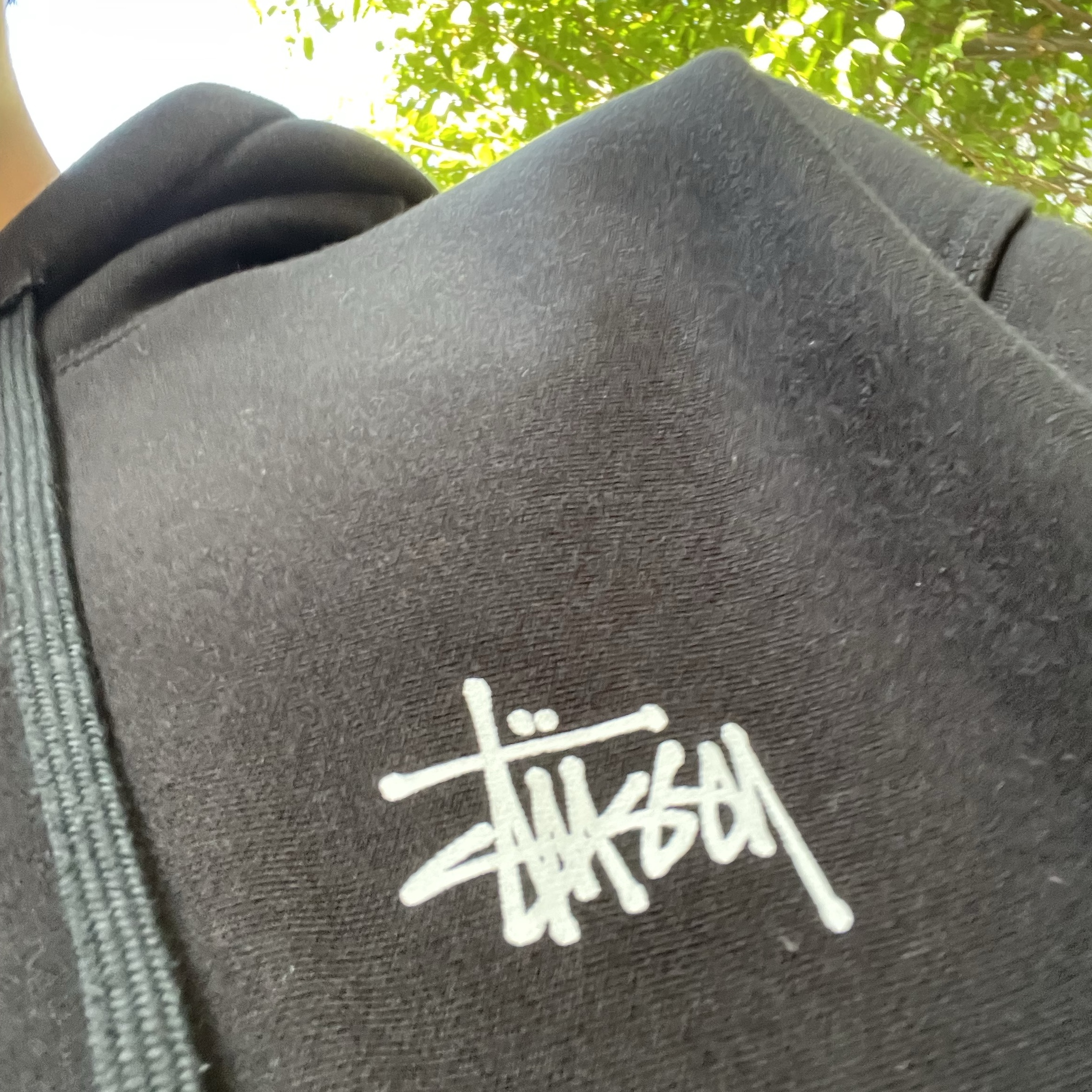 Stussy Basic Stussy Hoodie Black 2022 착용 스타일