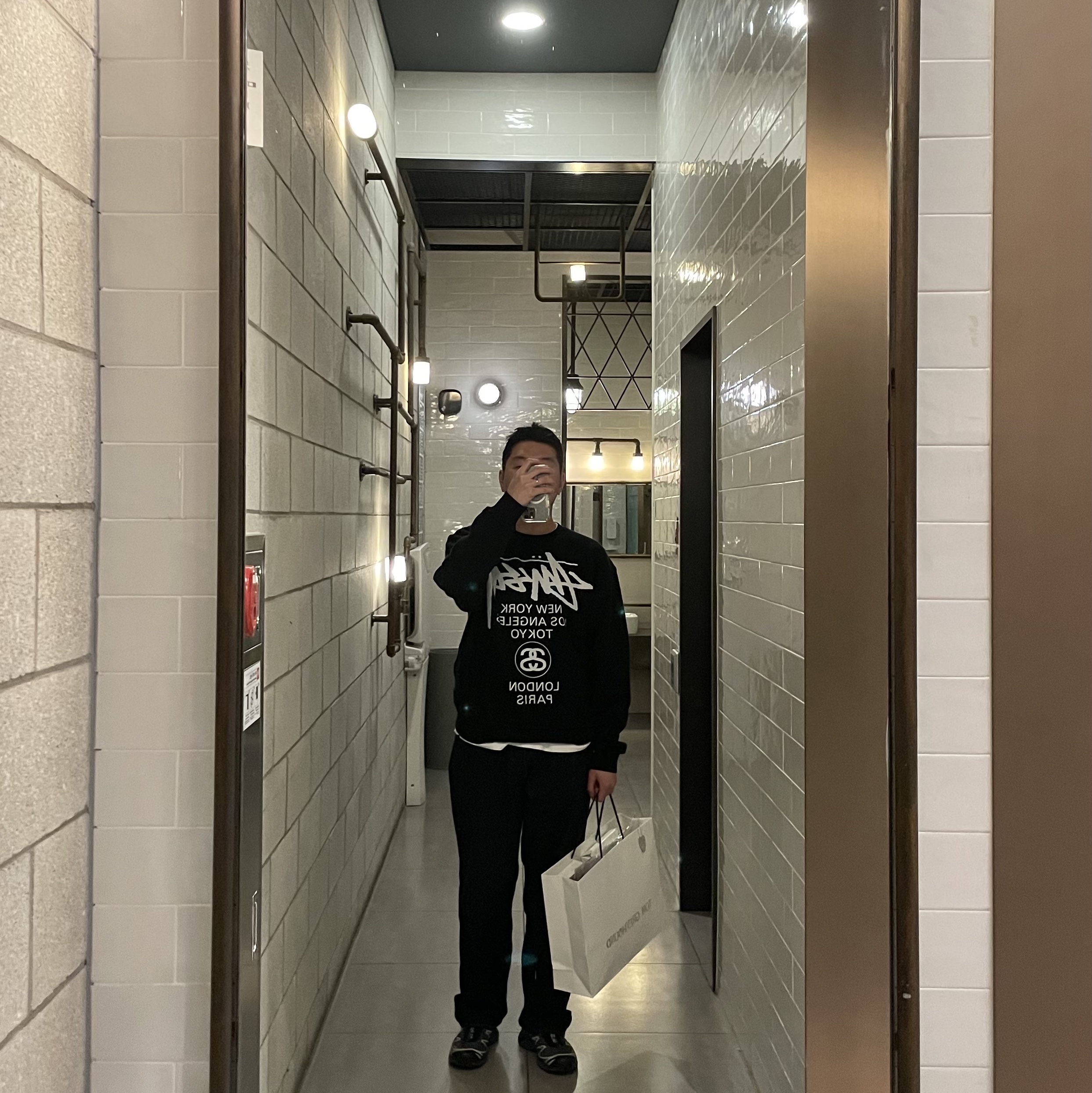 Comoli 5P Denim Pants Navy - 23SS, Stussy World Tour Crew Black 2023 착용 스타일