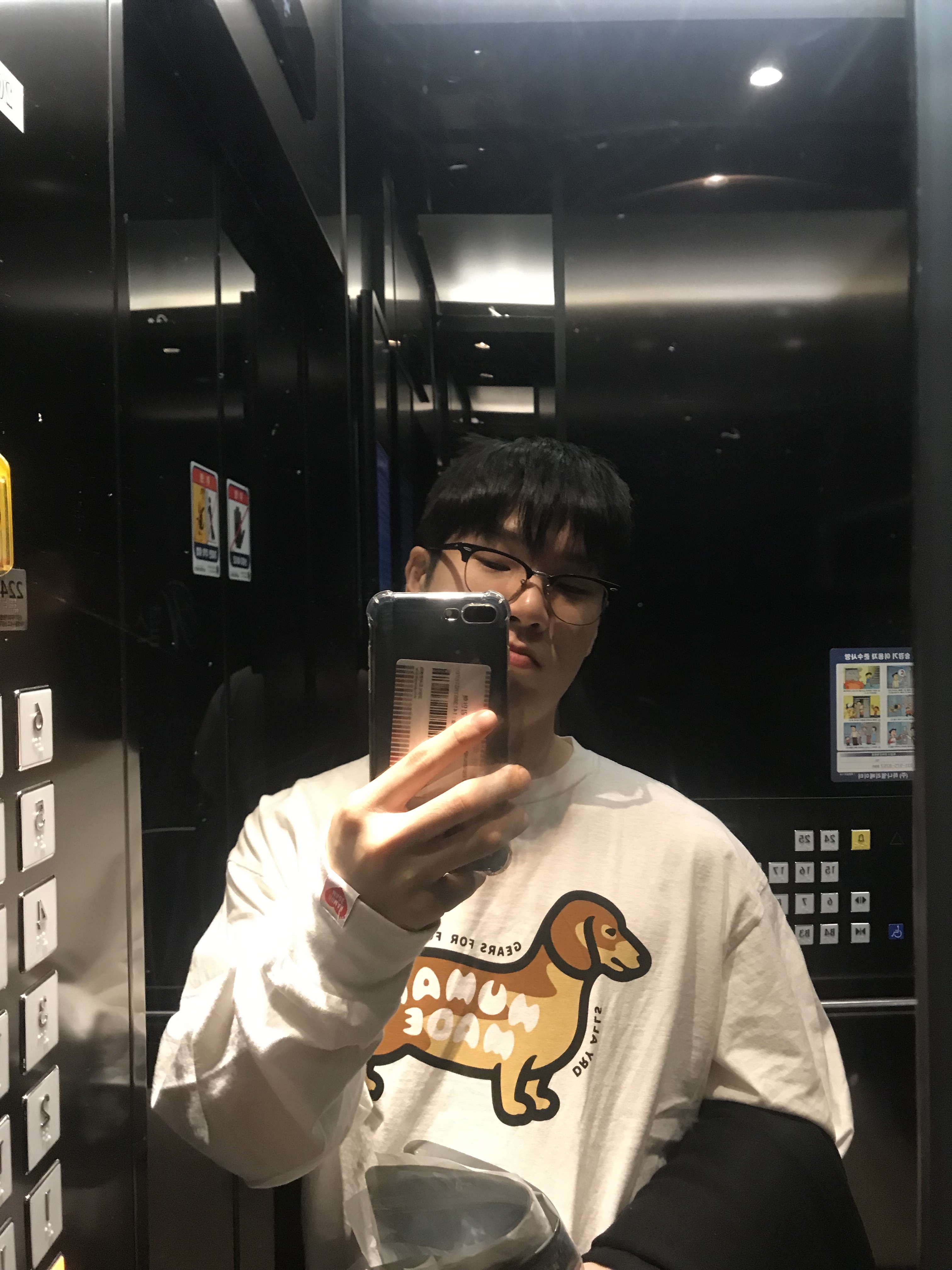 Human Made Graphic L/S T-Shirt #2 White 착용 스타일 - 1