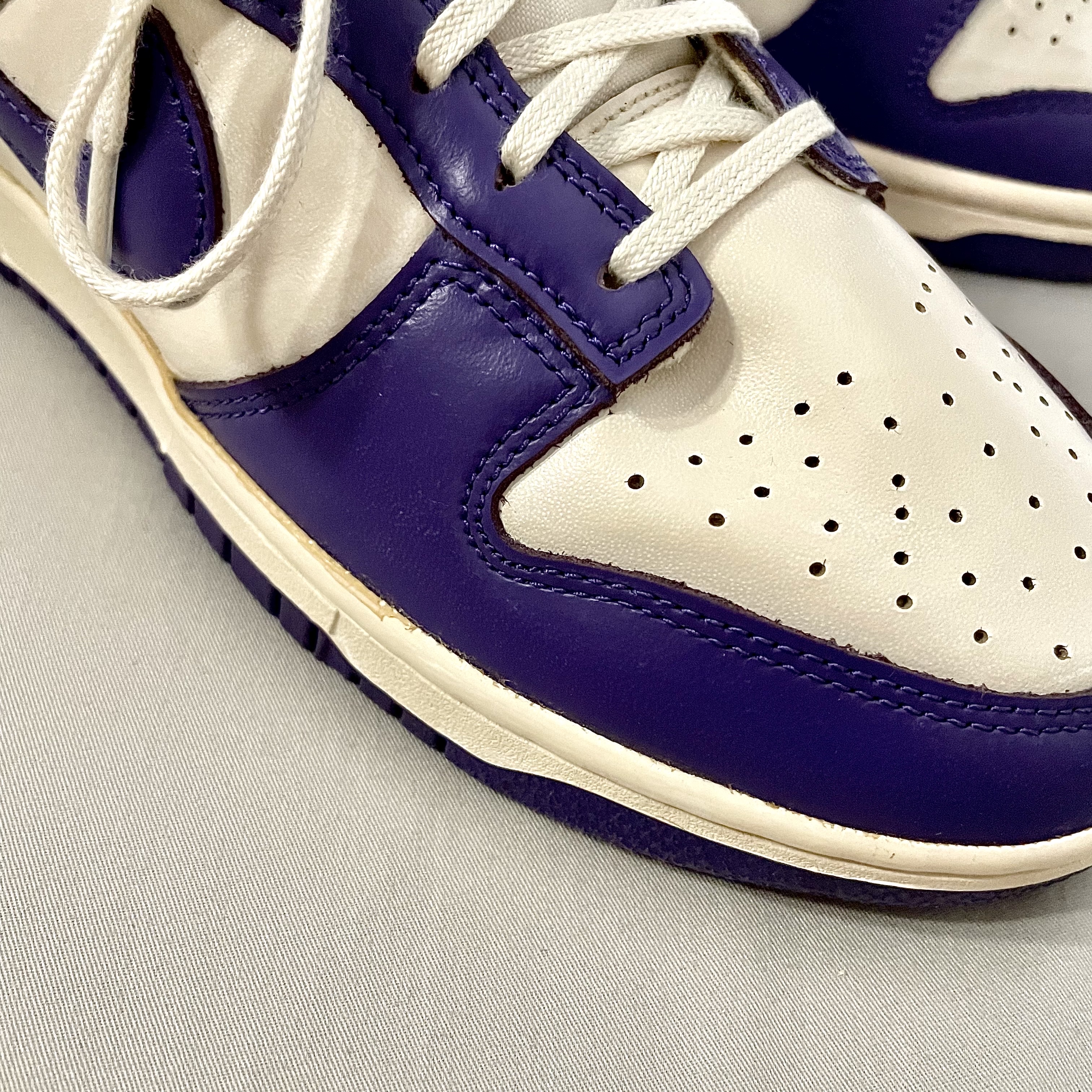 Nike Dunk Low Retro Championship Court Purple 착용 스타일 - 1
