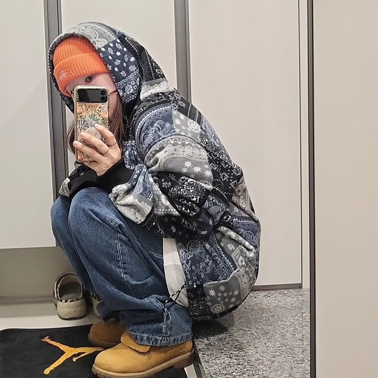 Stussy Basic Cuff Beanie Orange, Timberland Premium 6 inch Waterproof Boot Wheat Nubuck - Wide 착용 스타일 - 1