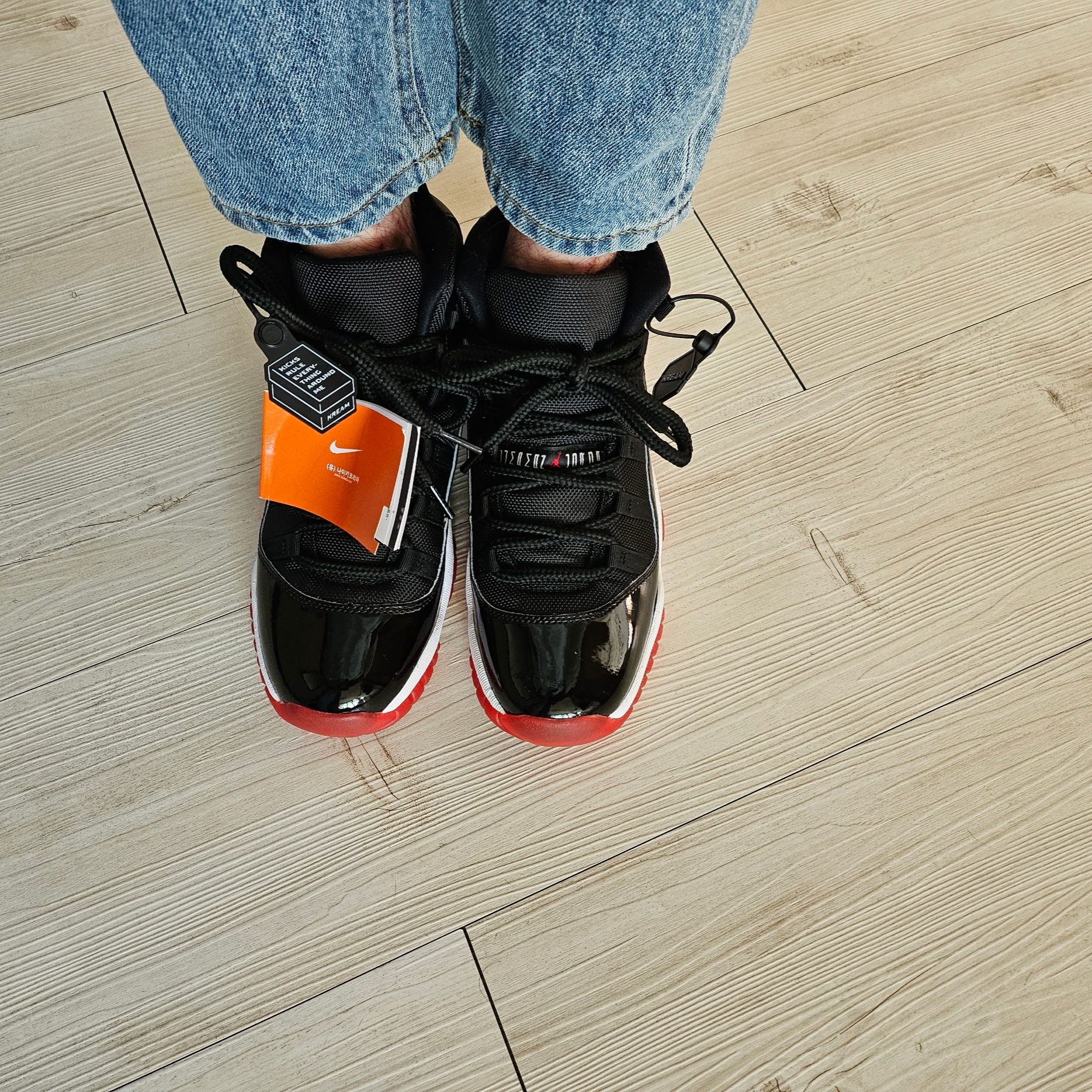 (GS) Jordan 11 Retro Bred 2019 착용 스타일 - 1