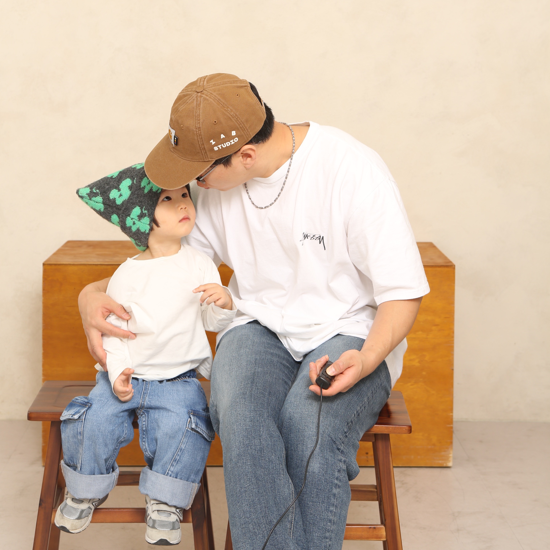 Carhartt WIP x IAB Studio Canvas 6-Panel Cap Hamilton Brown 착용 스타일 - 1
