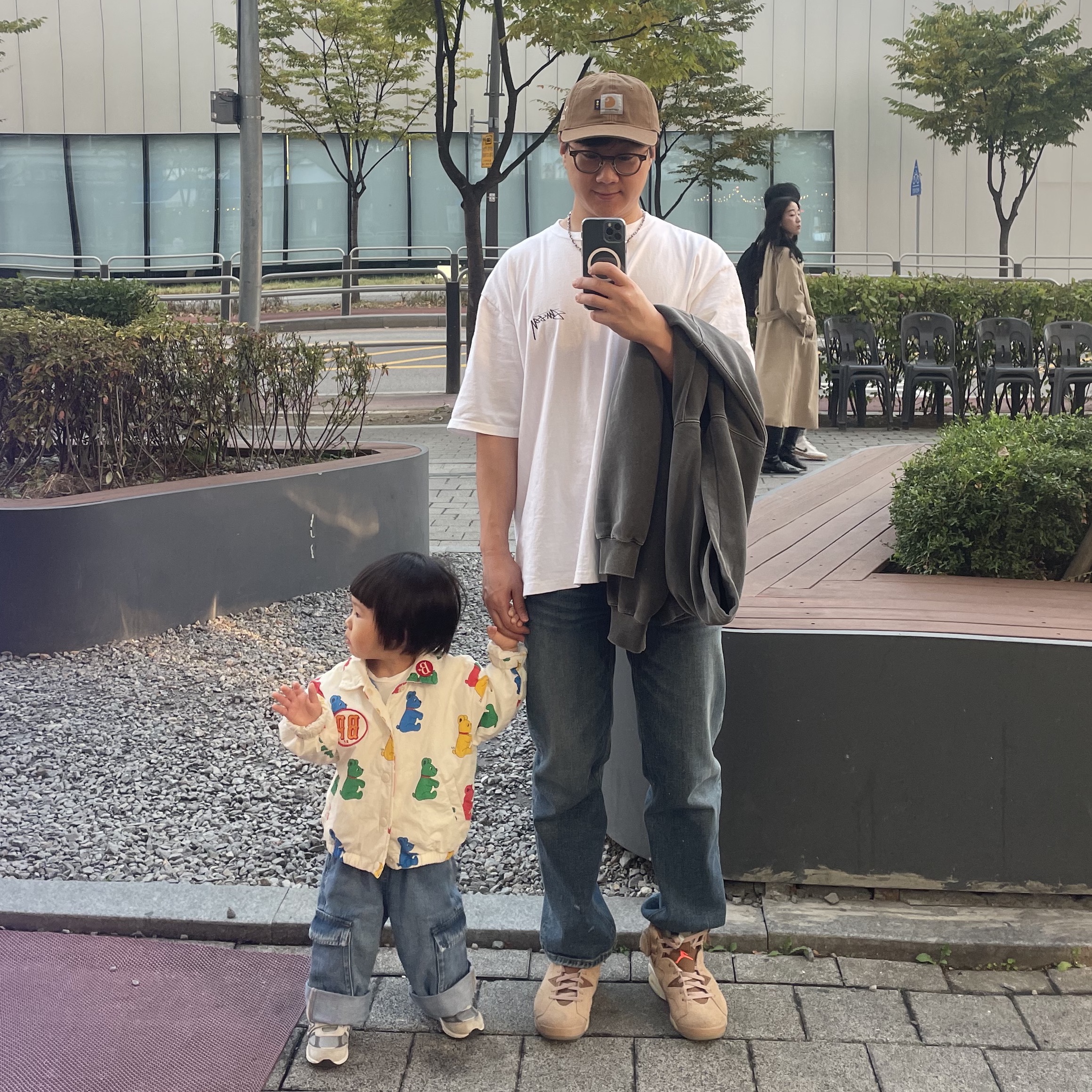 Carhartt WIP x IAB Studio Canvas 6-Panel Cap Hamilton Brown 착용 스타일 - 2
