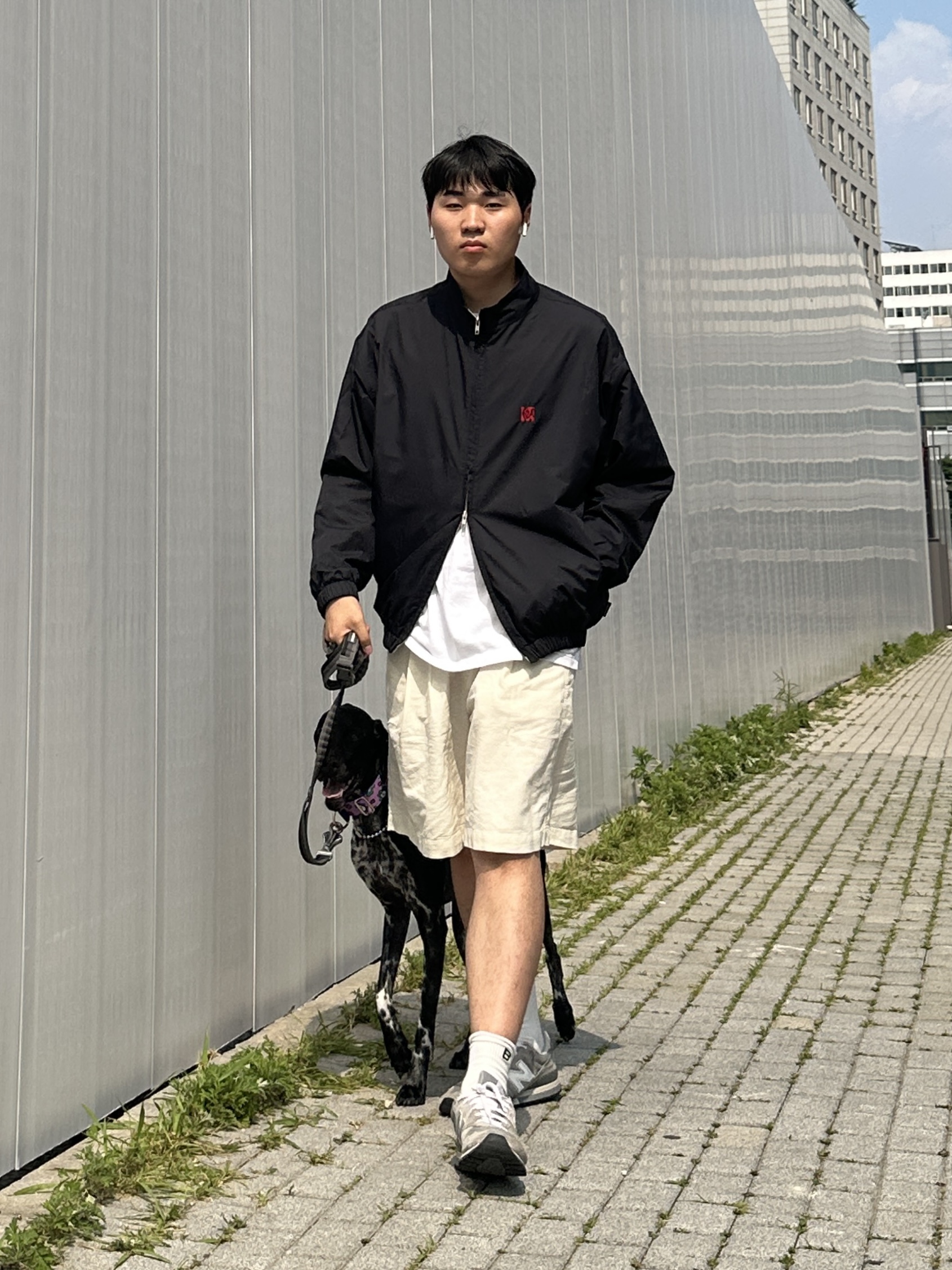 New Balance 996 Grey 착용 스타일 - 4