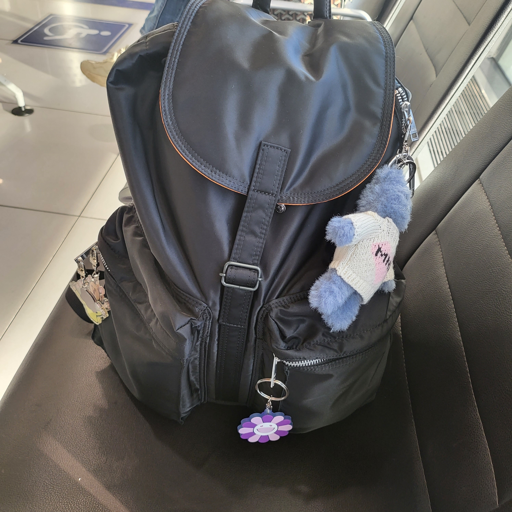 Porter Tanker Backpack Black, Human Made Heart Carabiner Silver 착용 스타일 - 1