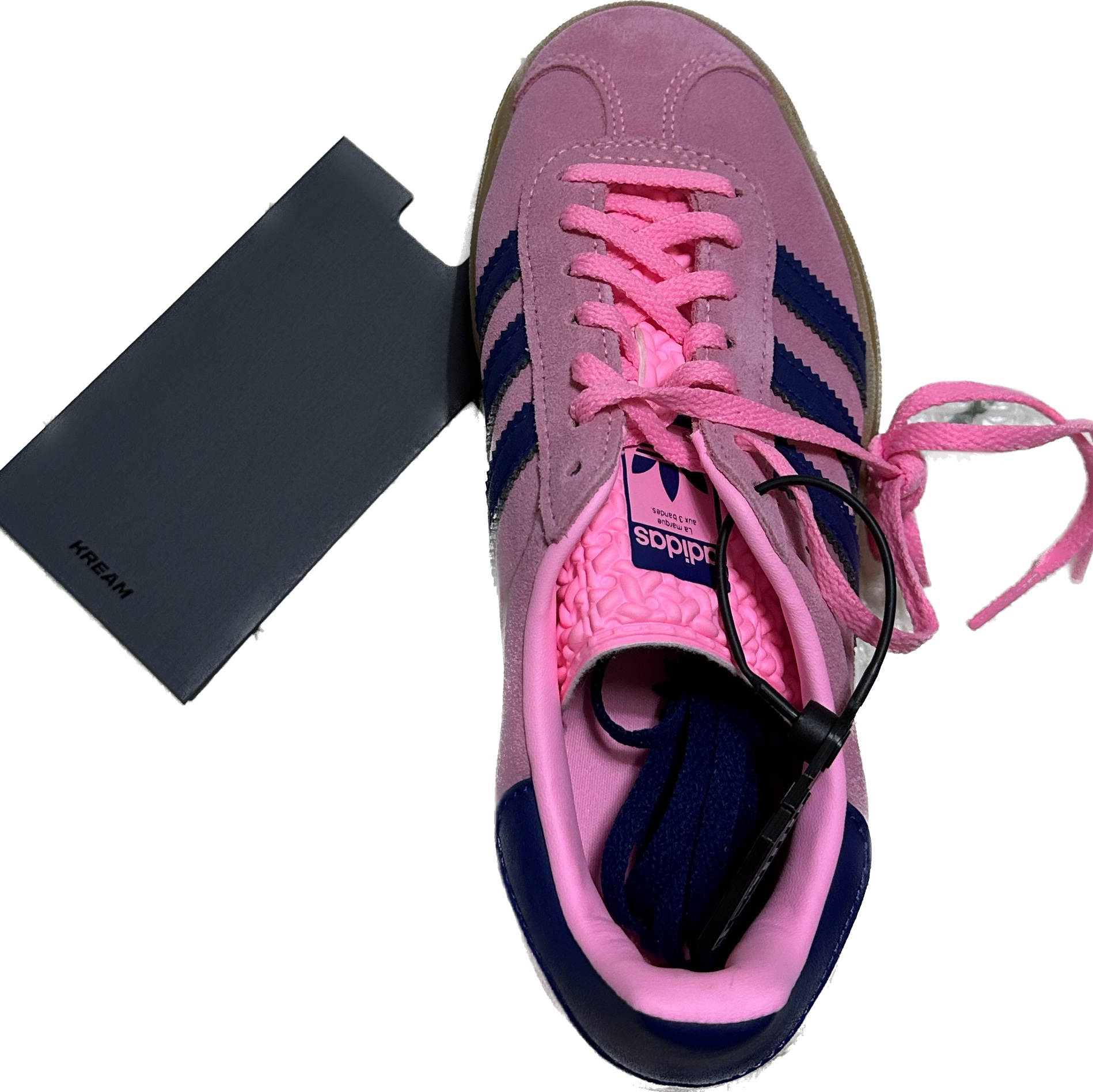 (W) Adidas Gazelle Bold Pink Glow Victory Blue, Nieeh Women Square Bag Mini Black 착용 스타일 - 2