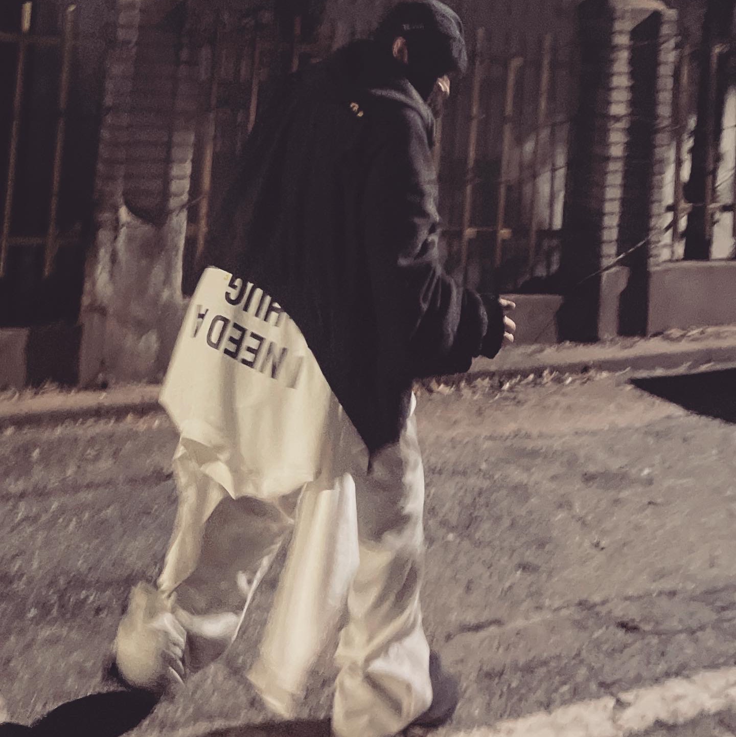 Project G/R Asura Long Sleeve White, Nike x Skepta H86 Earflap Cap QS Black 착용 스타일 - 1