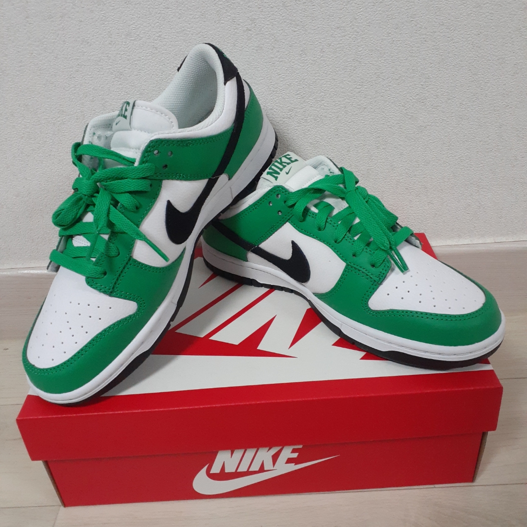 Nike Dunk Low White Green 착용 스타일