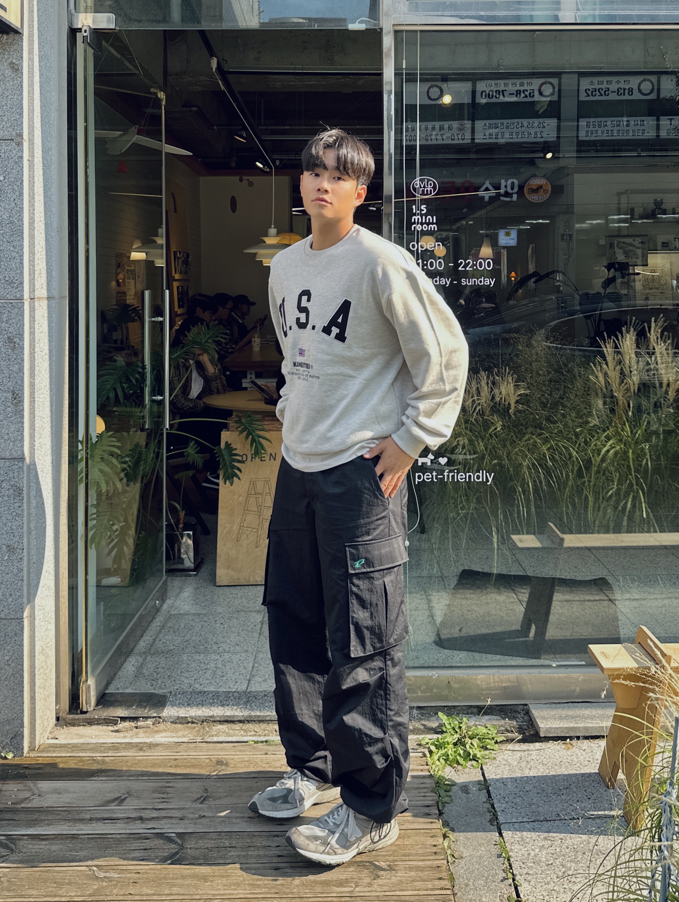 New Balance 993 Made in USA Grey - D Standard 착용 스타일 - 1