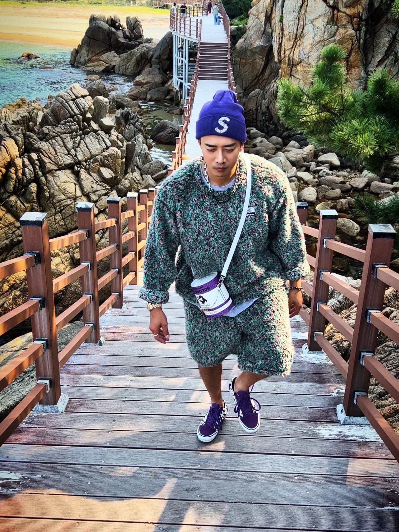 Supreme New Era Swarovski S Logo Beanie Purple - 21SS, Vans x Supreme x Swarovski Old Skool Purple ์ฐฉ์ฉ ์คํ์ผ - 2