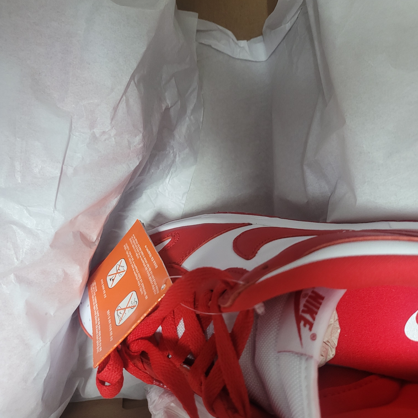 Nike Dunk Low SP White and University Red 2023 착용 스타일