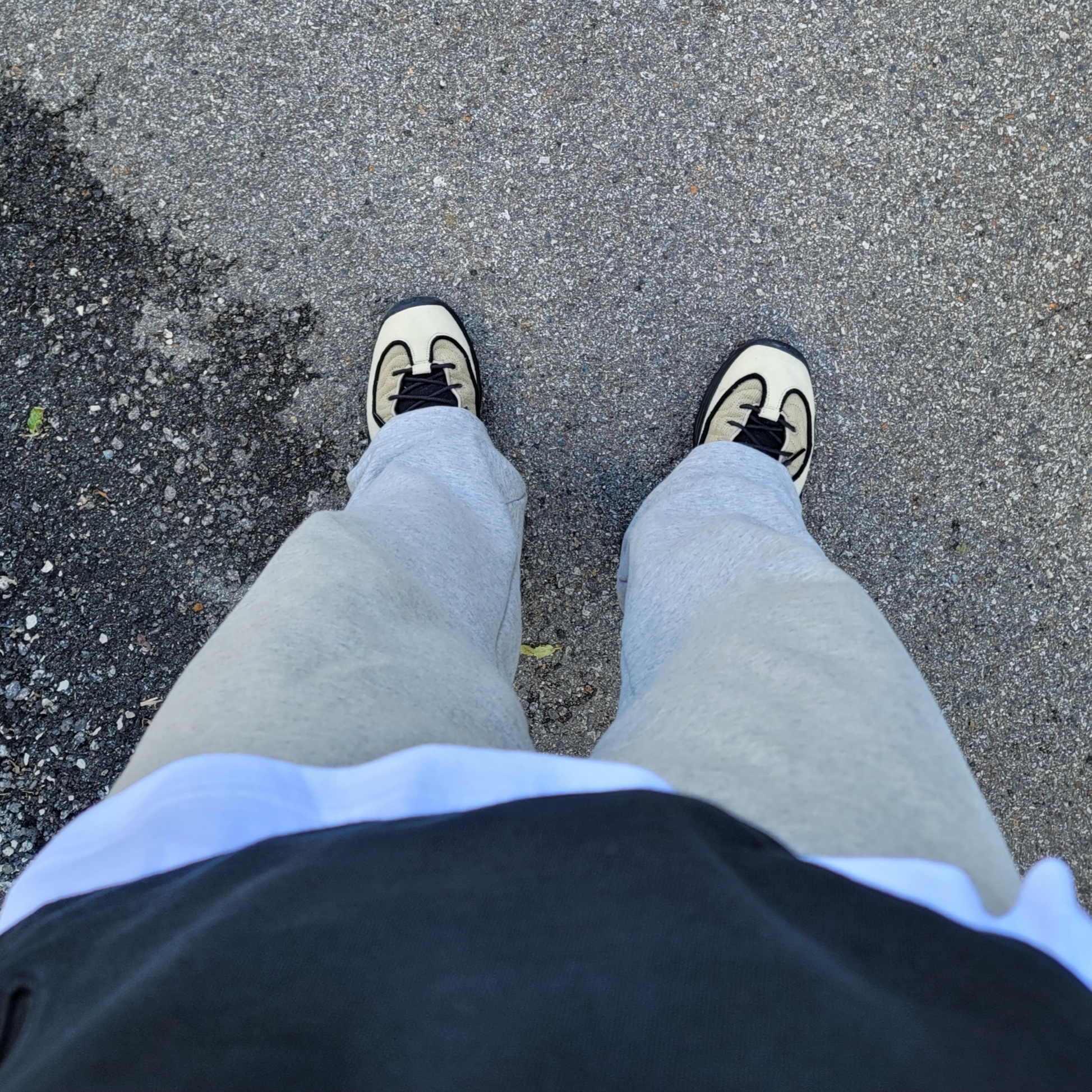 Nike x Stussy Air Penny II Rattan and Limestone, Nike x Off-White NRG Fleece Hoodie Black - Asia 착용 스타일