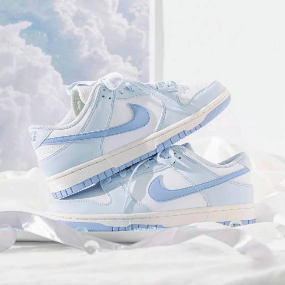 (W) Nike Dunk Low Next Nature Blue Tint 착용 스타일