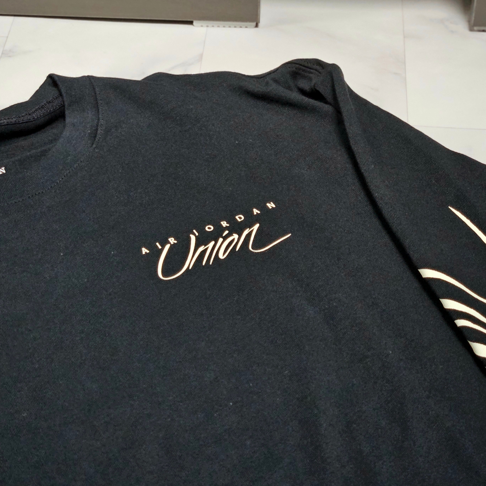 Jordan x Union Long Sleeve T-Shirt Black - US/EU 착용 스타일 - 6