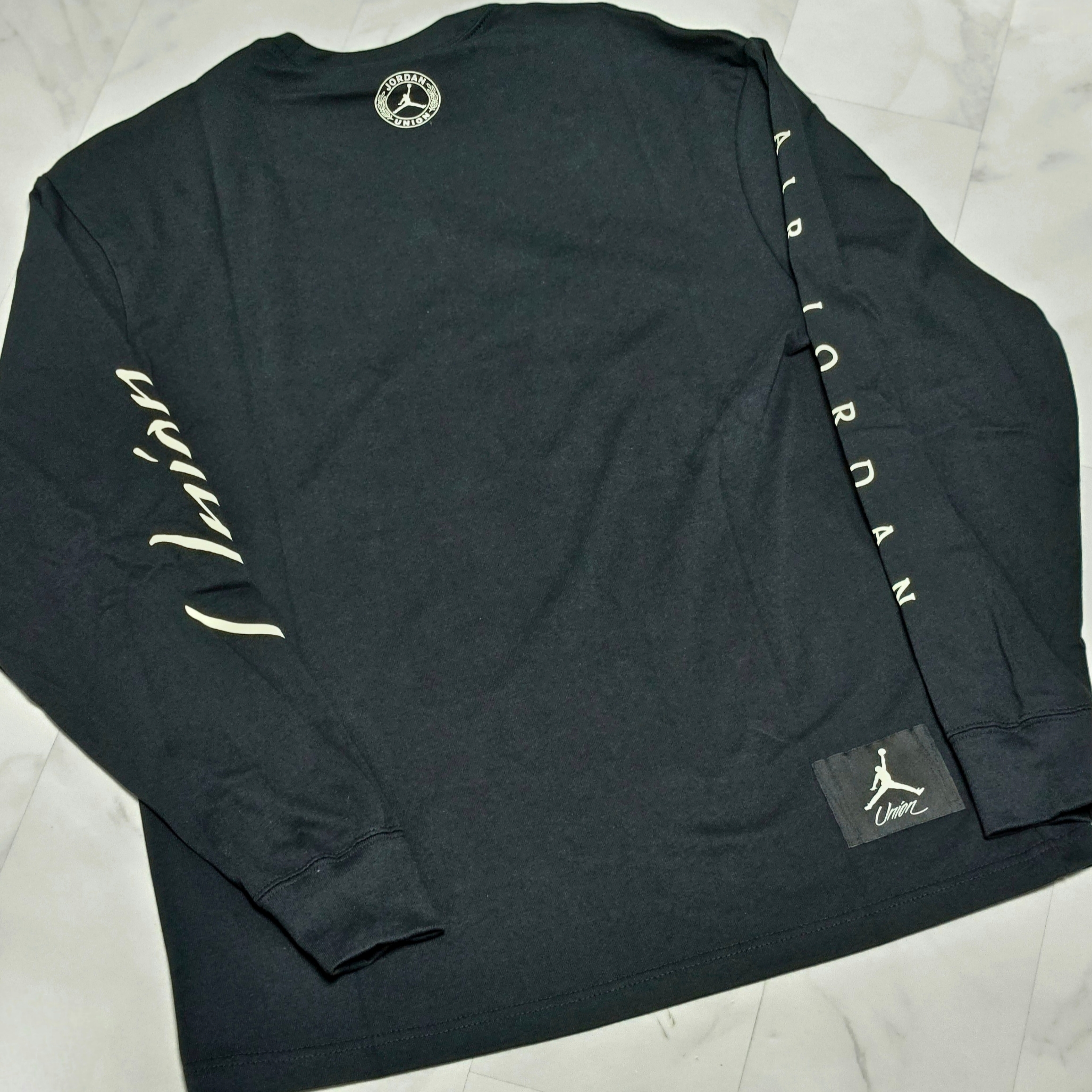 Jordan x Union Long Sleeve T-Shirt Black - US/EU 착용 스타일 - 3