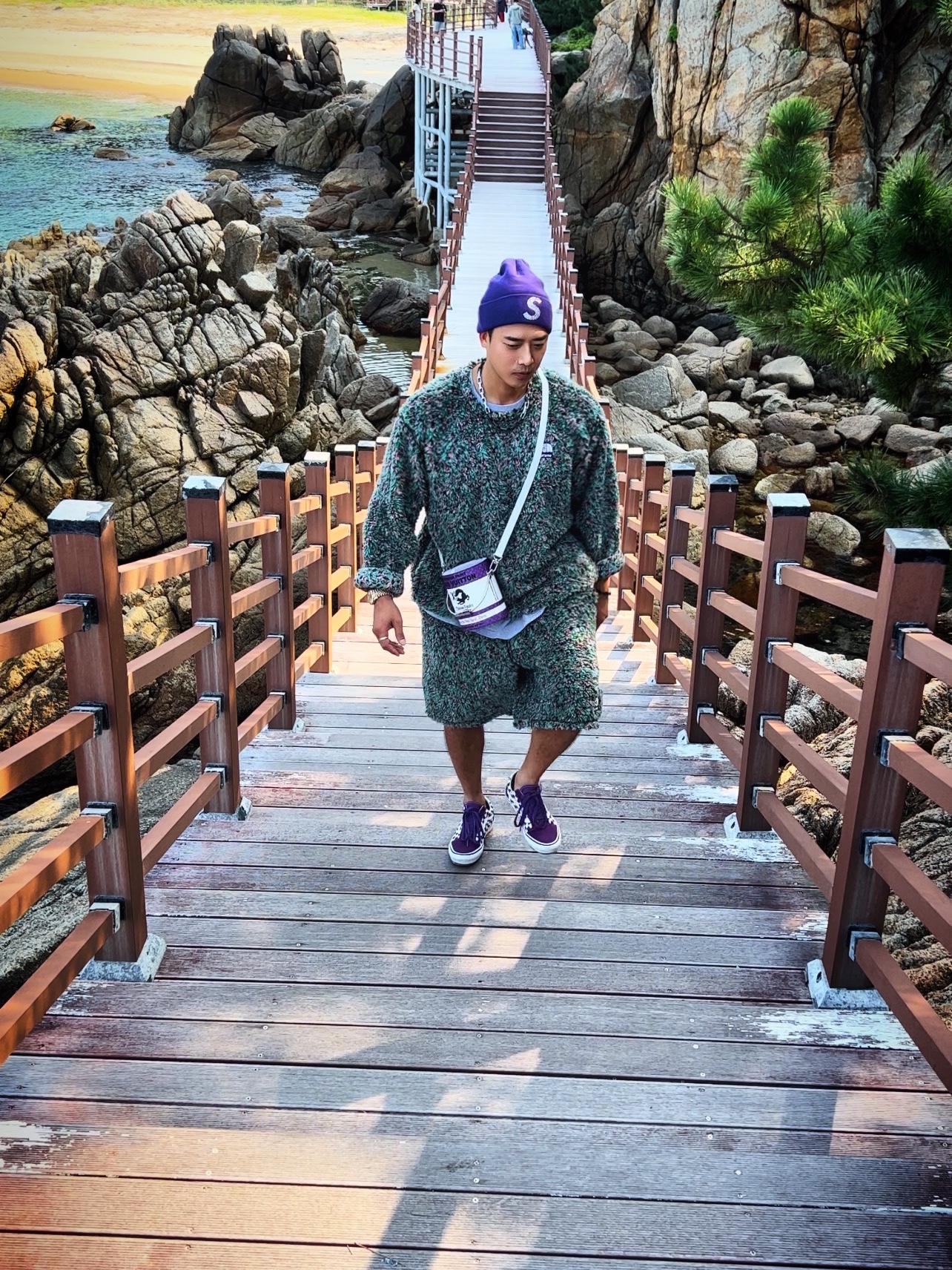 Supreme New Era Swarovski S Logo Beanie Purple - 21SS, Vans x Supreme x Swarovski Old Skool Purple ์ฐฉ์ฉ ์คํ์ผ - 4