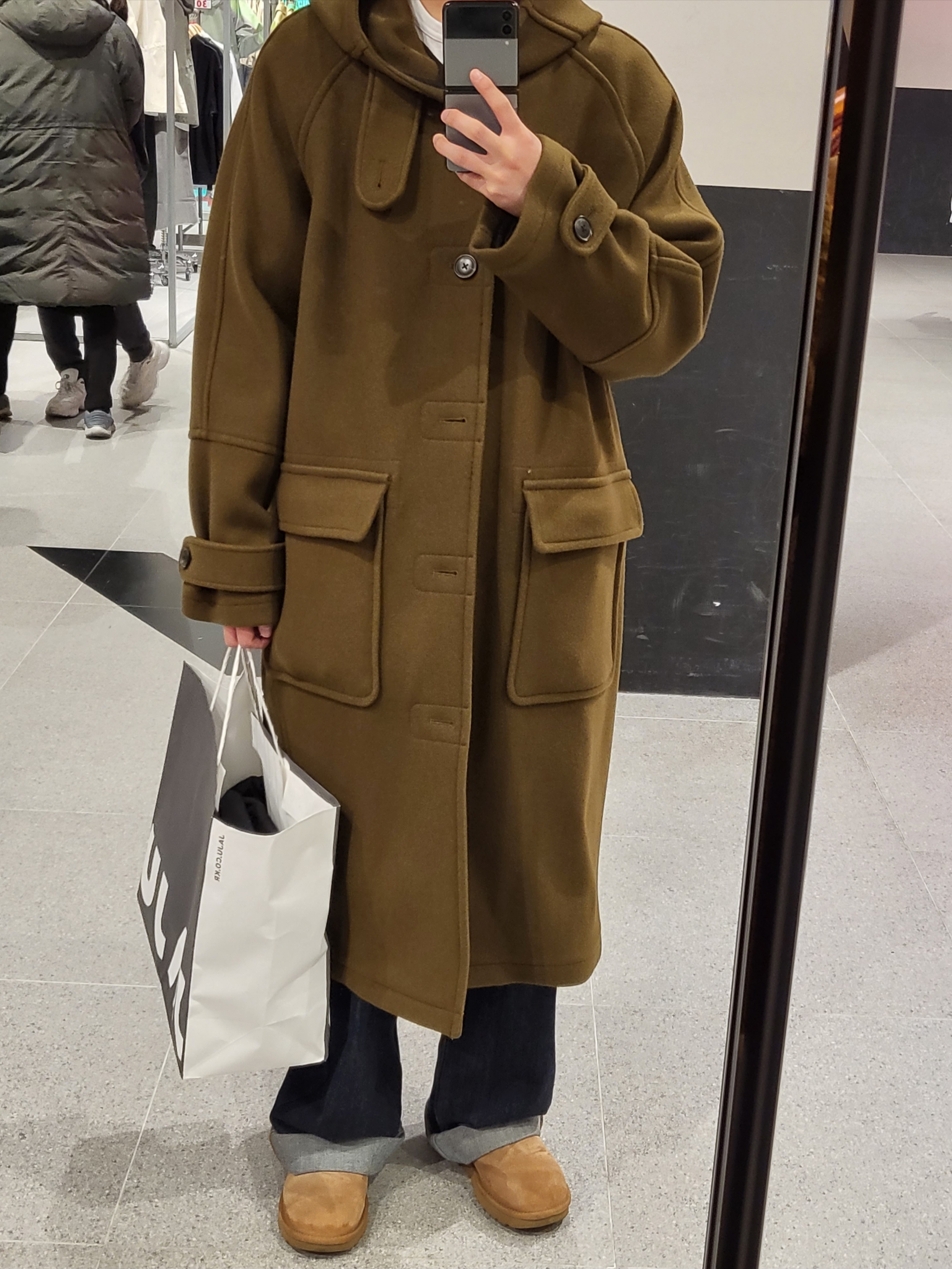 (W) UGG Classic Mini II Boots Chestnut 착용 스타일