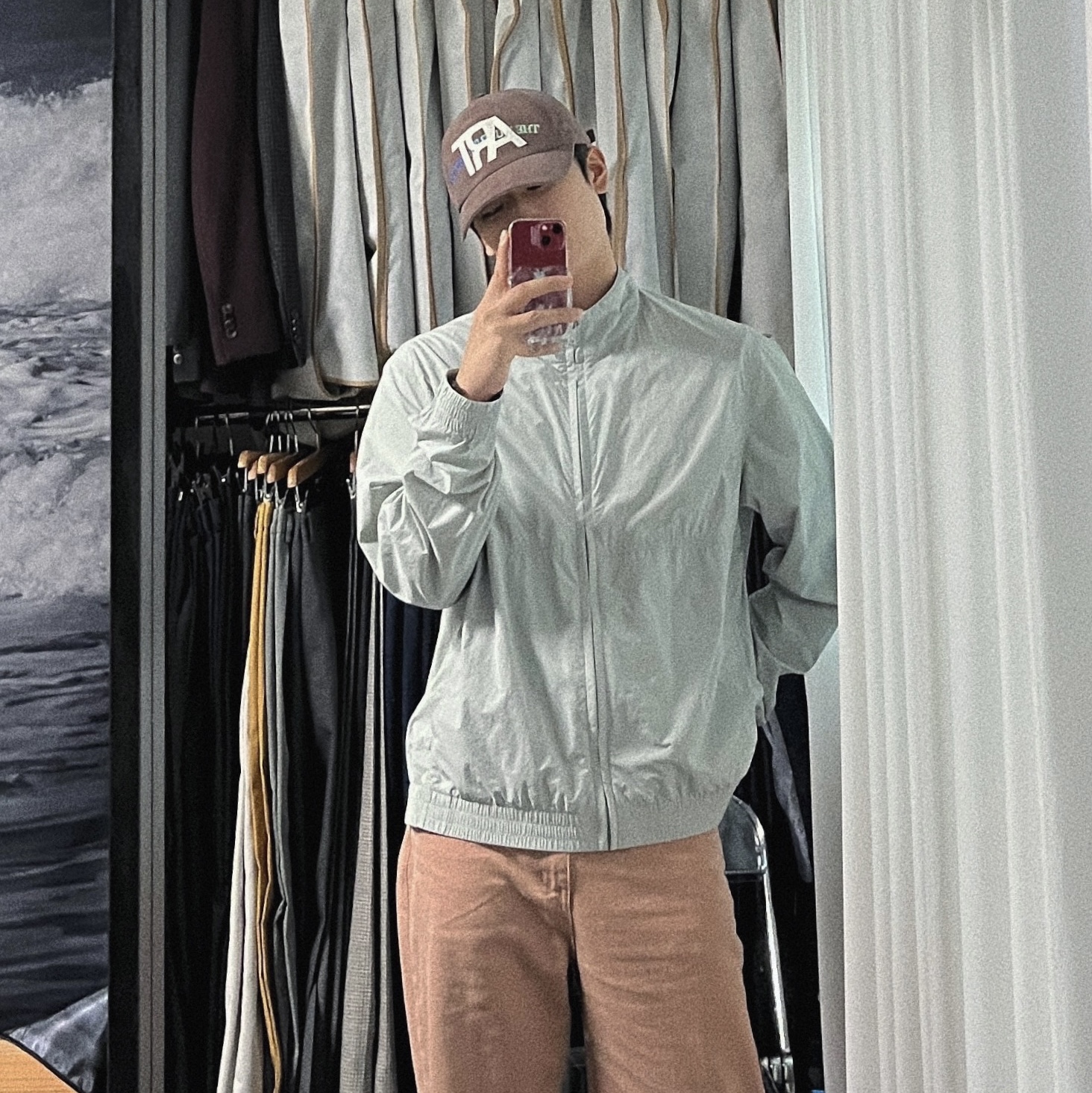 The Museum Visitor Corduroy Logo Art Ball Cap - 23PS 착용 스타일 - 2