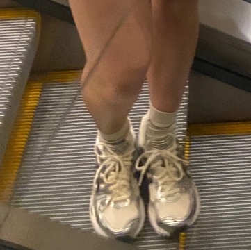 Asics Gel-Kayano 14 Cream Black 착용 스타일