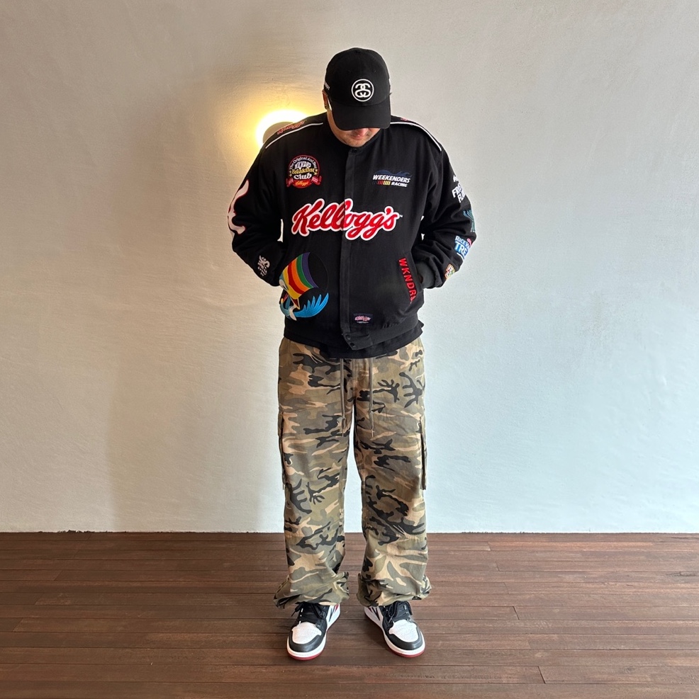 Stussy SS Link 9Twenty Cap Black, Human Made Heart Mini Keycharm Red 착용 스타일 - 1