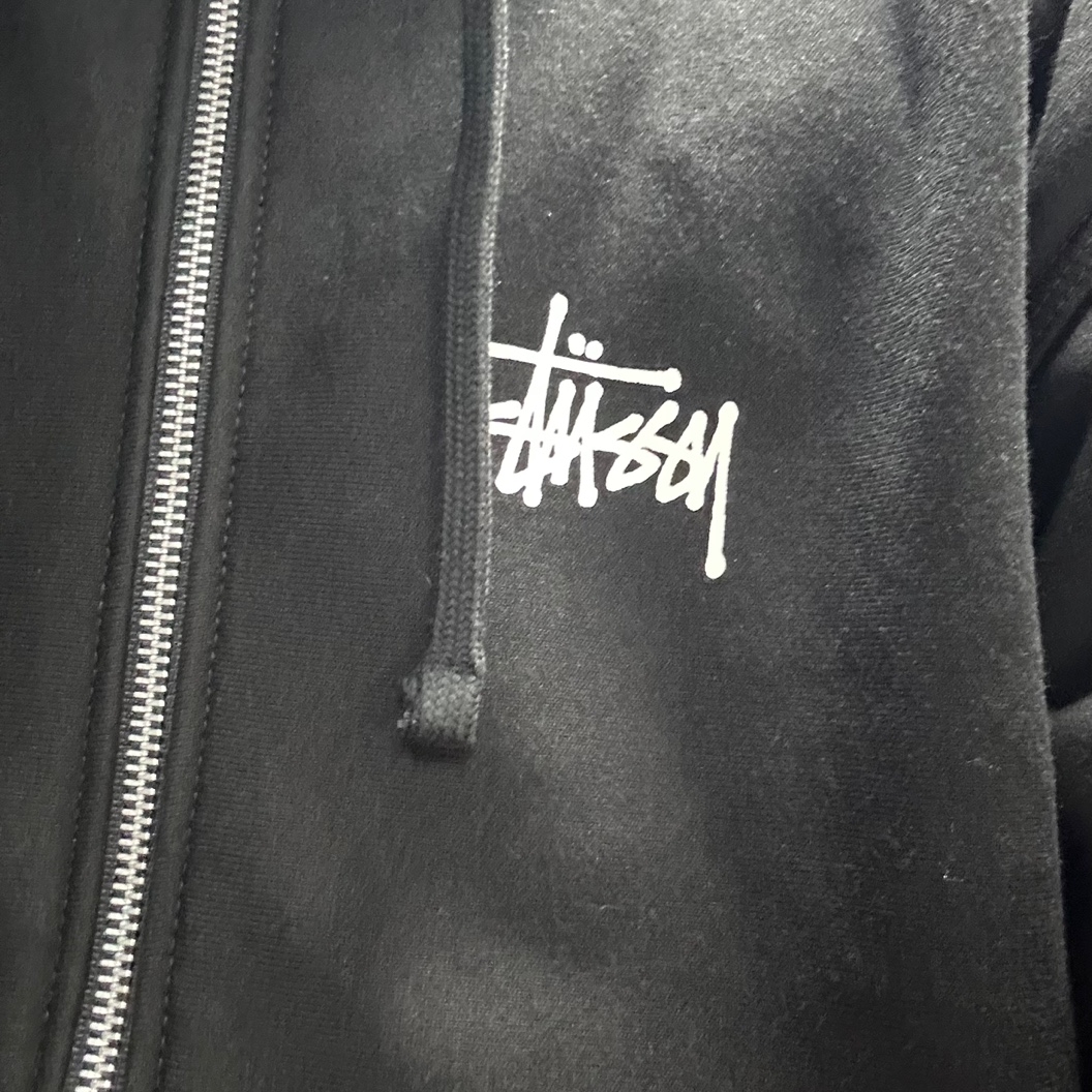 Stussy Basic Stussy Zip Hoodie Black 2023 착용 스타일