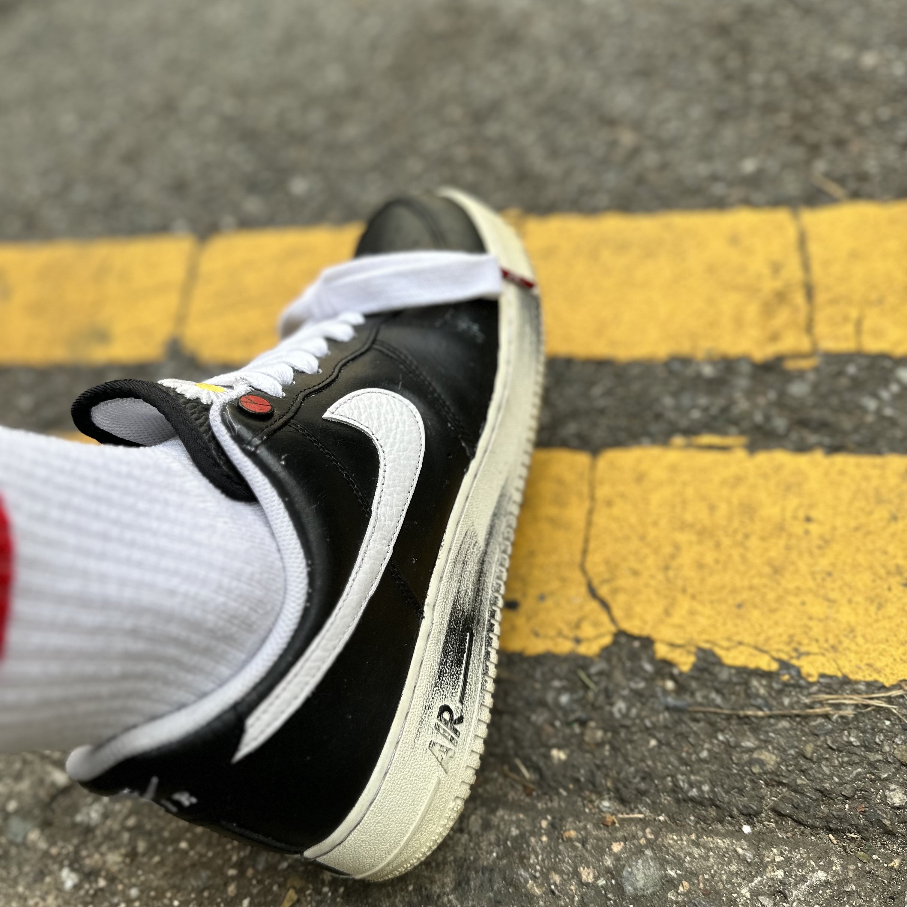Nike x Peaceminusone Air Force 1 Low Para-Noise 착용 스타일 - 3
