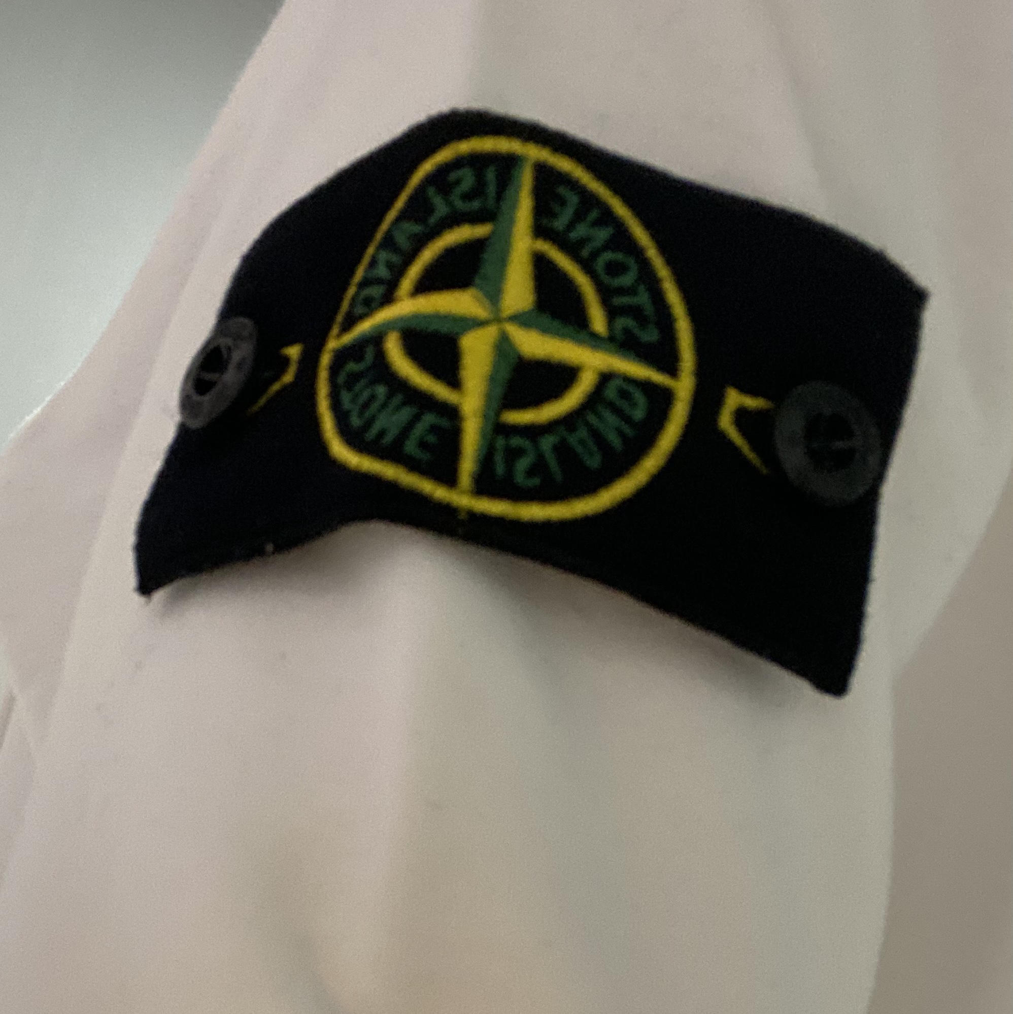 Stone Island 63051 Crewneck Sweatshirt White - 21SS 착용 스타일