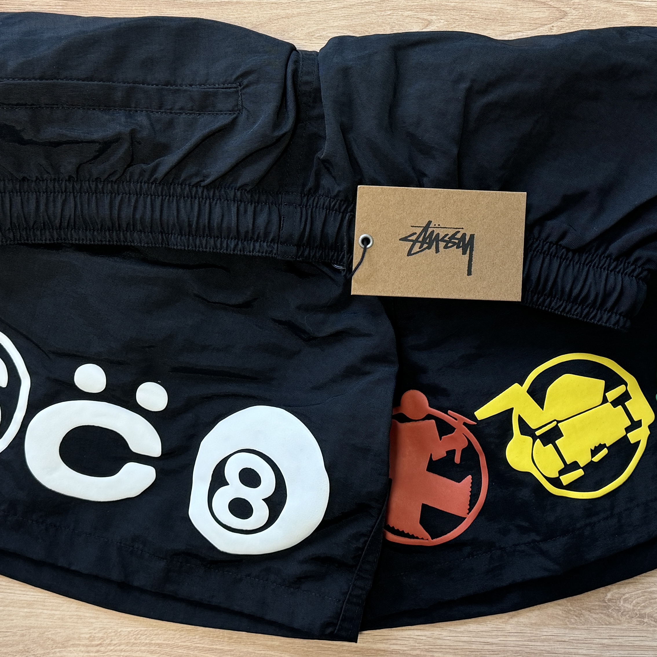 Stussy x Cactus Plant Flea Market Icon Water Shorts Black 착용 스타일