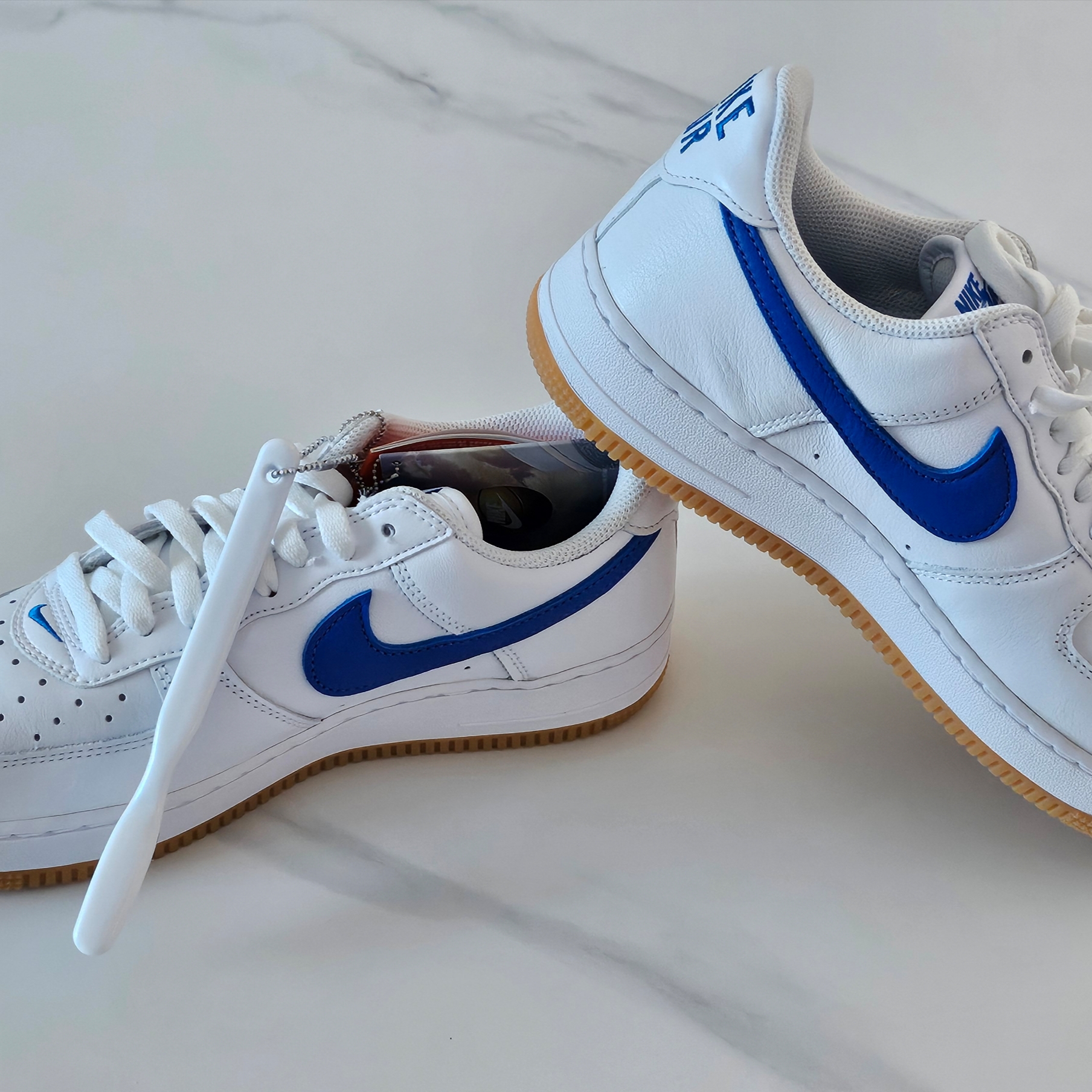 Nike Air Force 1 Low Retro Color of the Month Varsity Royal 착용 스타일