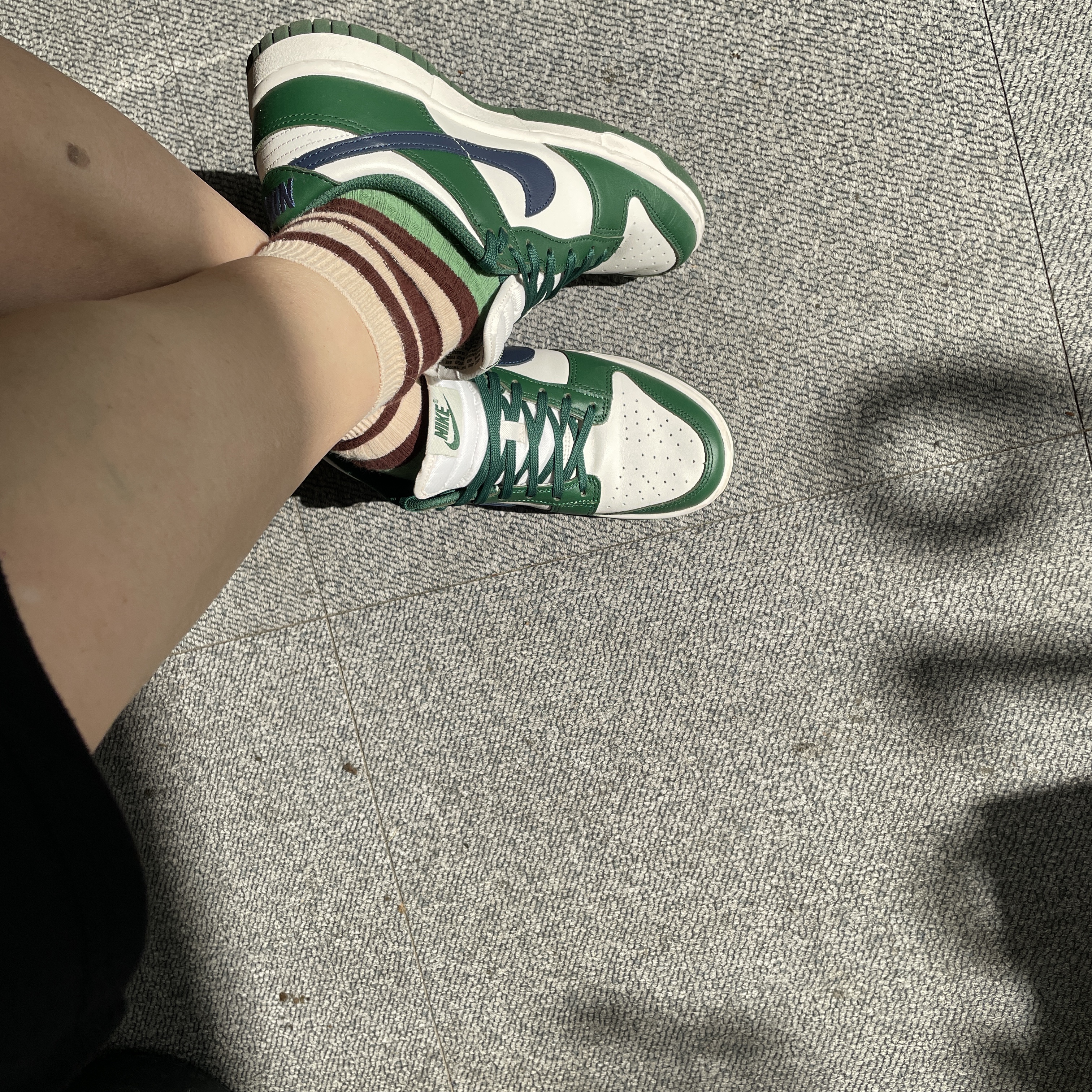 (W) Nike Dunk Low Gorge Green 착용 스타일