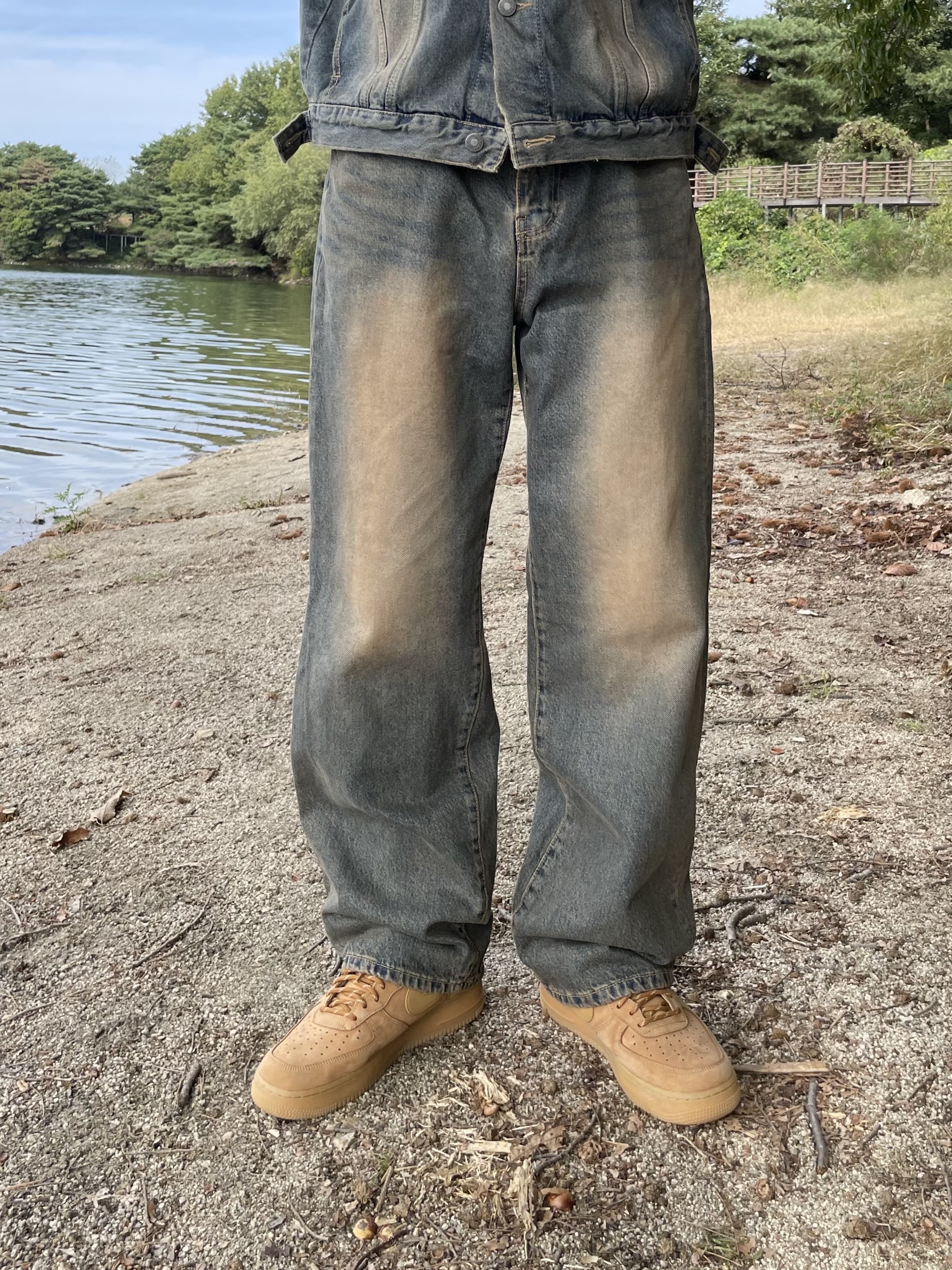 Nike Air Force 1 '07 WB Flax 착용 스타일 - 3
