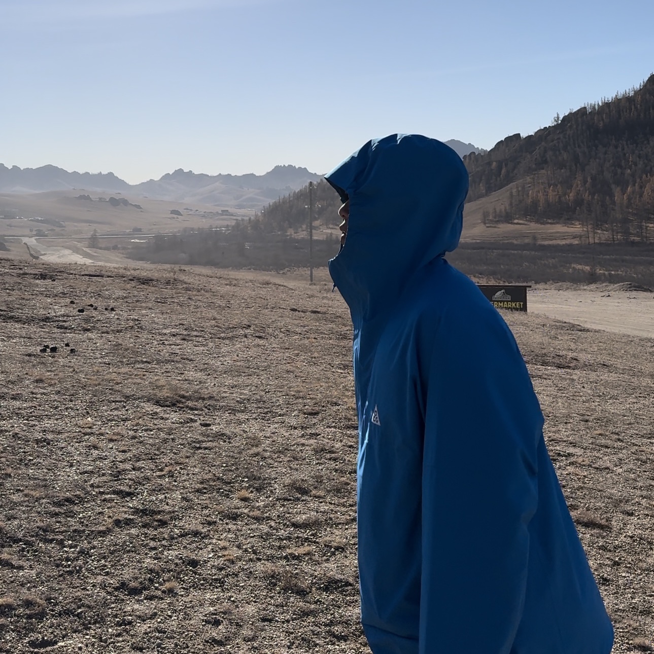 Nike ACG Storm-Fit ADV Cascade Rains Full Zip Jacket Light Photo Blue Summit White - Asia 착용 스타일