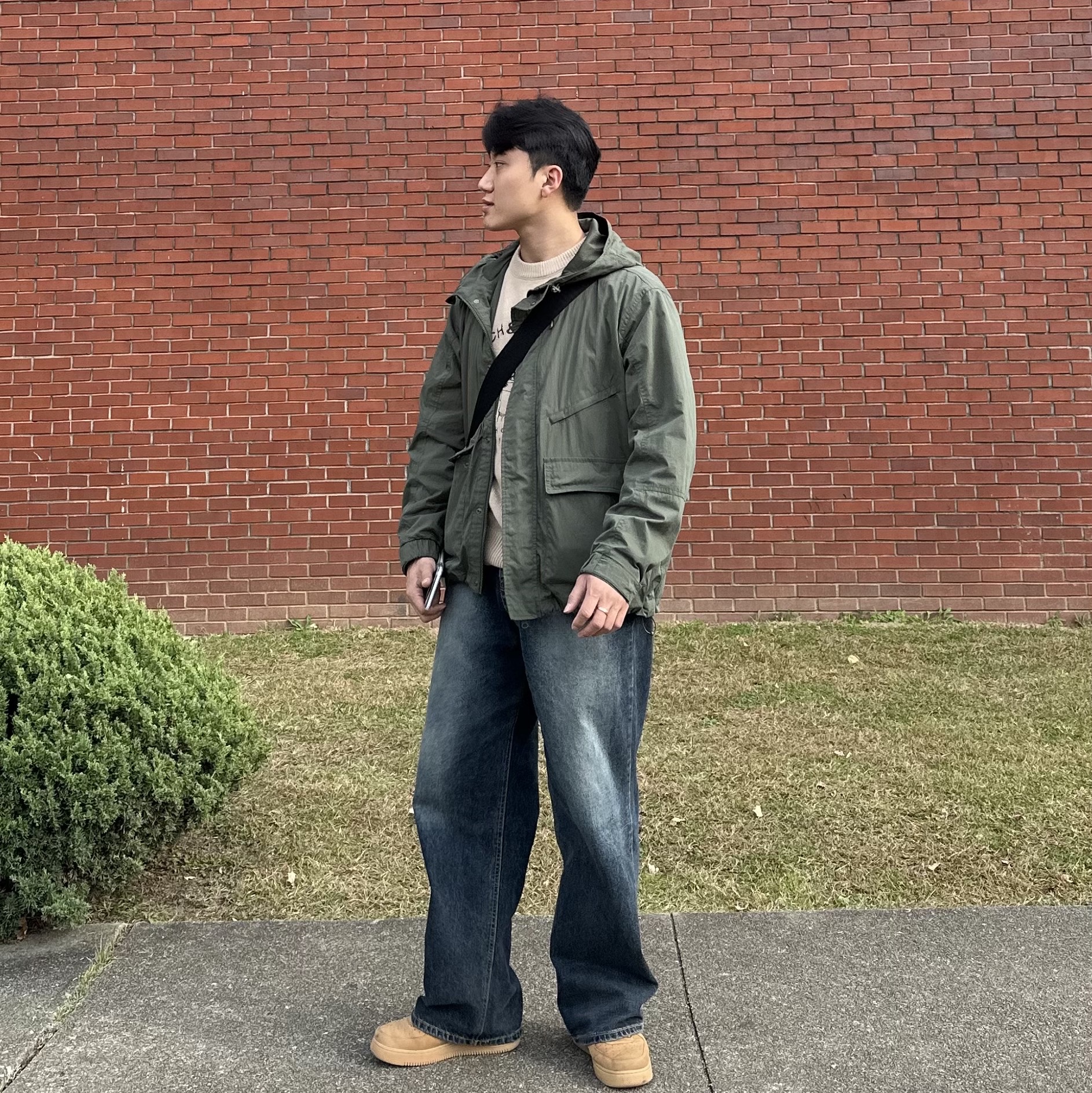 Nike Air Force 1 '07 WB Flax 착용 스타일 - 1
