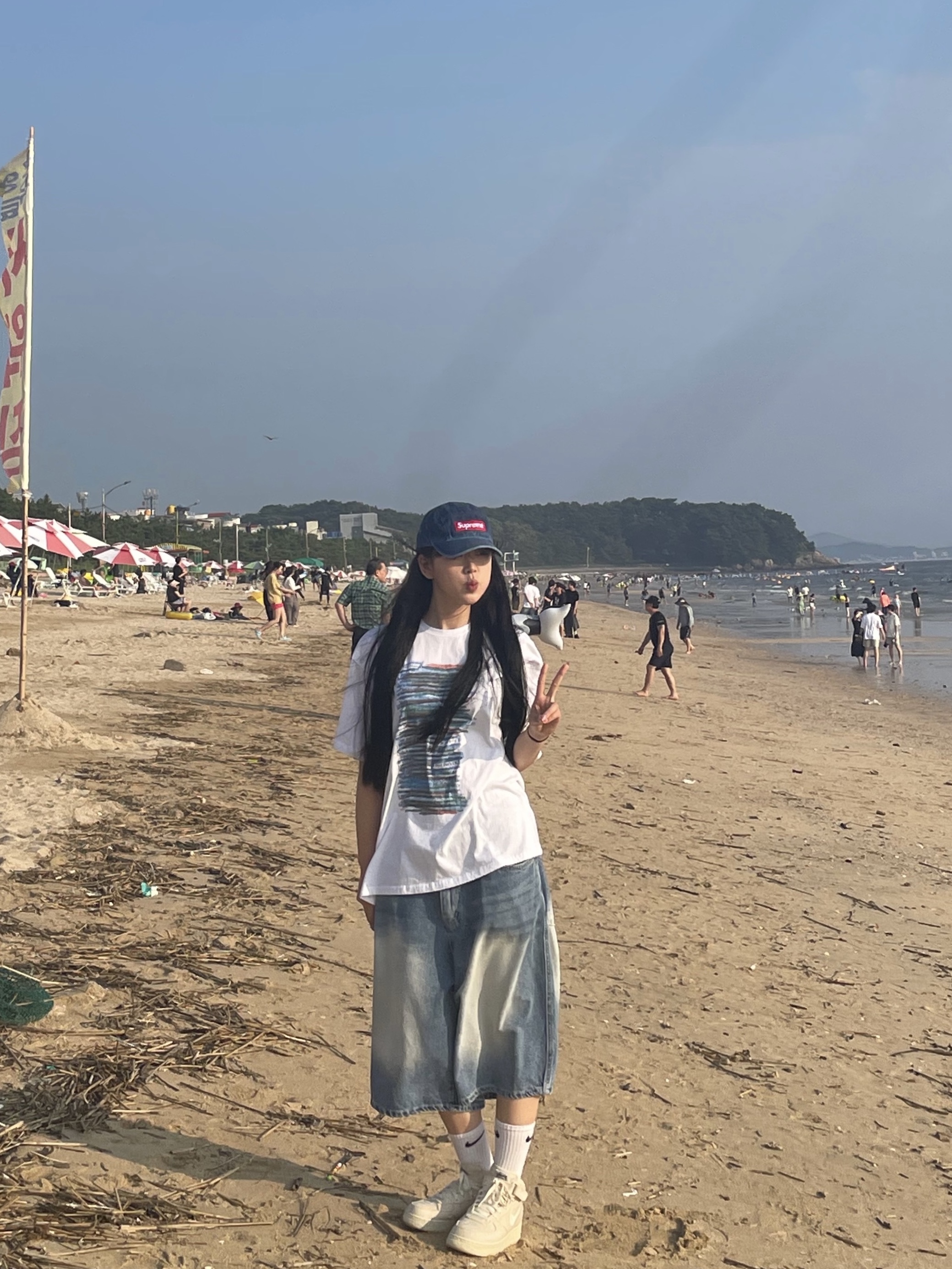 Supreme Washed Chino Twill Camp Cap Denim - 22FW, Nike x Stussy Air Force 1 '07 Mid SP Fossil 착용 스타일 - 1