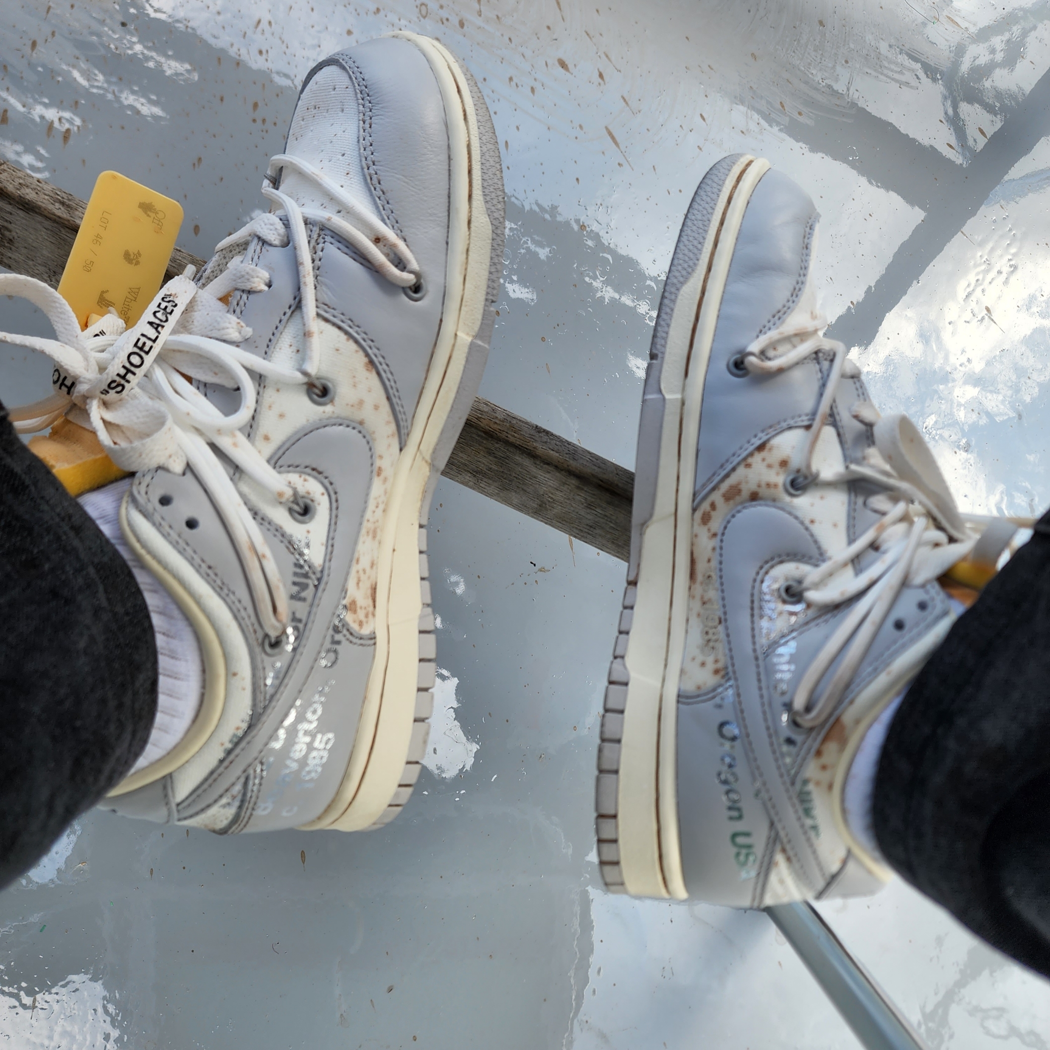 Nike x Off-White Dunk Low The 50 - Lot 46 착용 스타일 - 1