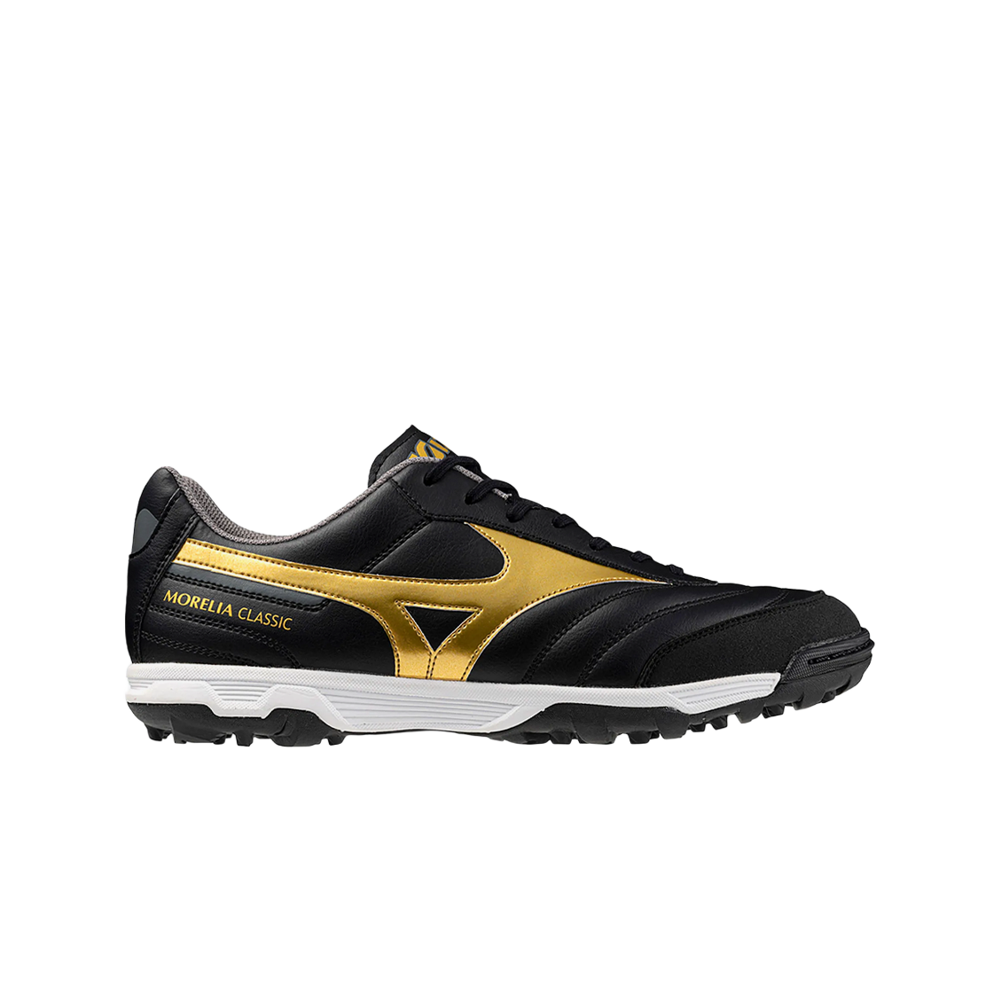 Mizuno Morelia Sala Classic TF Black Gold Dark Shadow 상세 이미지 1