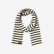 Saint James Scarf Raye Ecru Marine