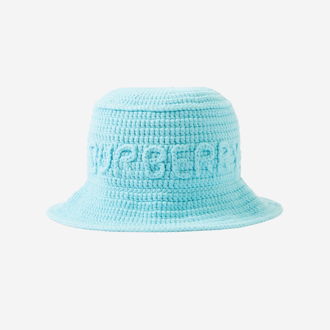 Burberry Crochet Technical Cotton Bucket Hat Bright Topaz Blue 상세 이미지 1